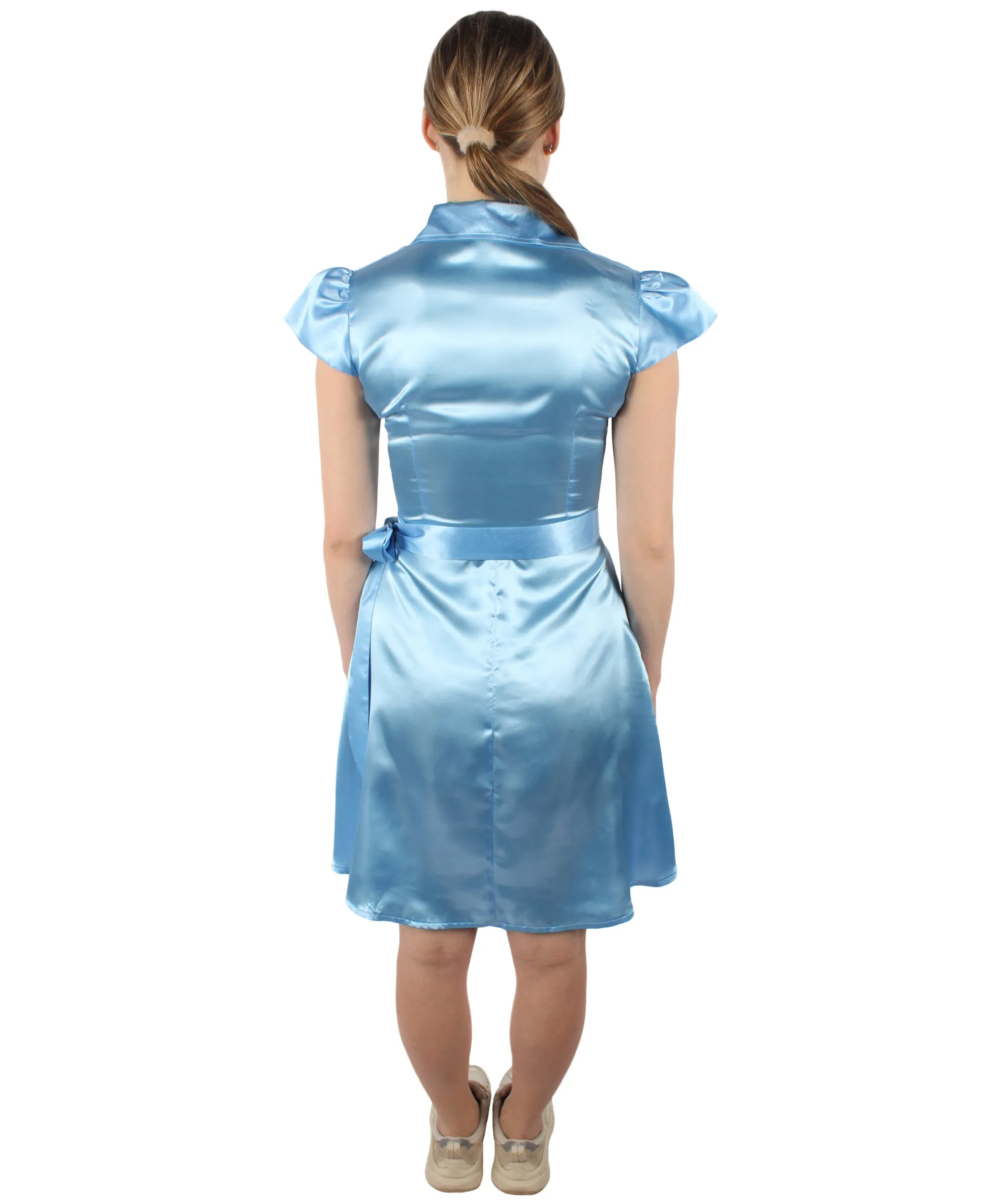 Adult Women's Sleeve Vintage Swing Dress Costume I Perfect for Halloween and Cosplay I Flame-retardant Synthetic Fabric