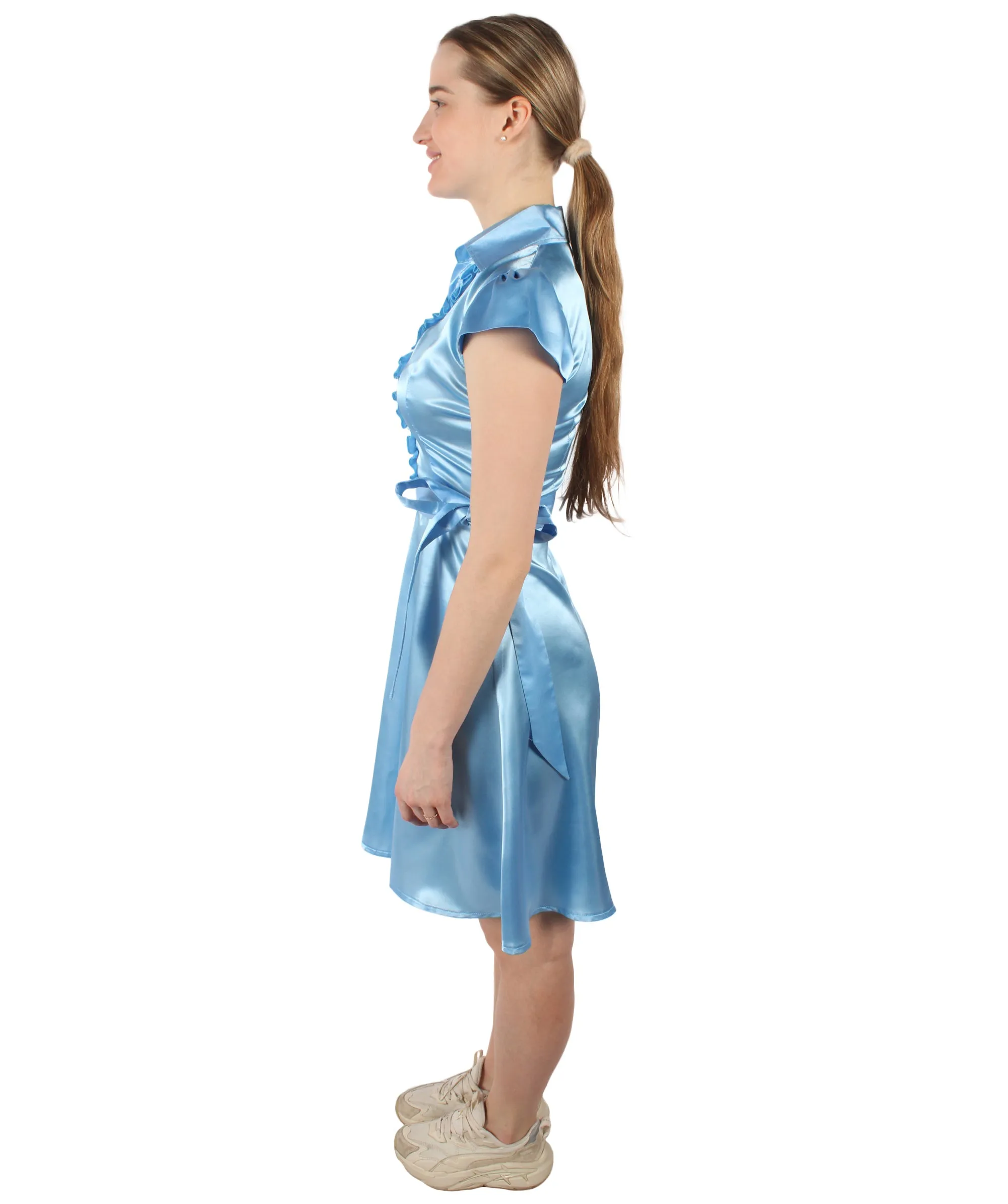 Adult Women's Sleeve Vintage Swing Dress Costume I Perfect for Halloween and Cosplay I Flame-retardant Synthetic Fabric