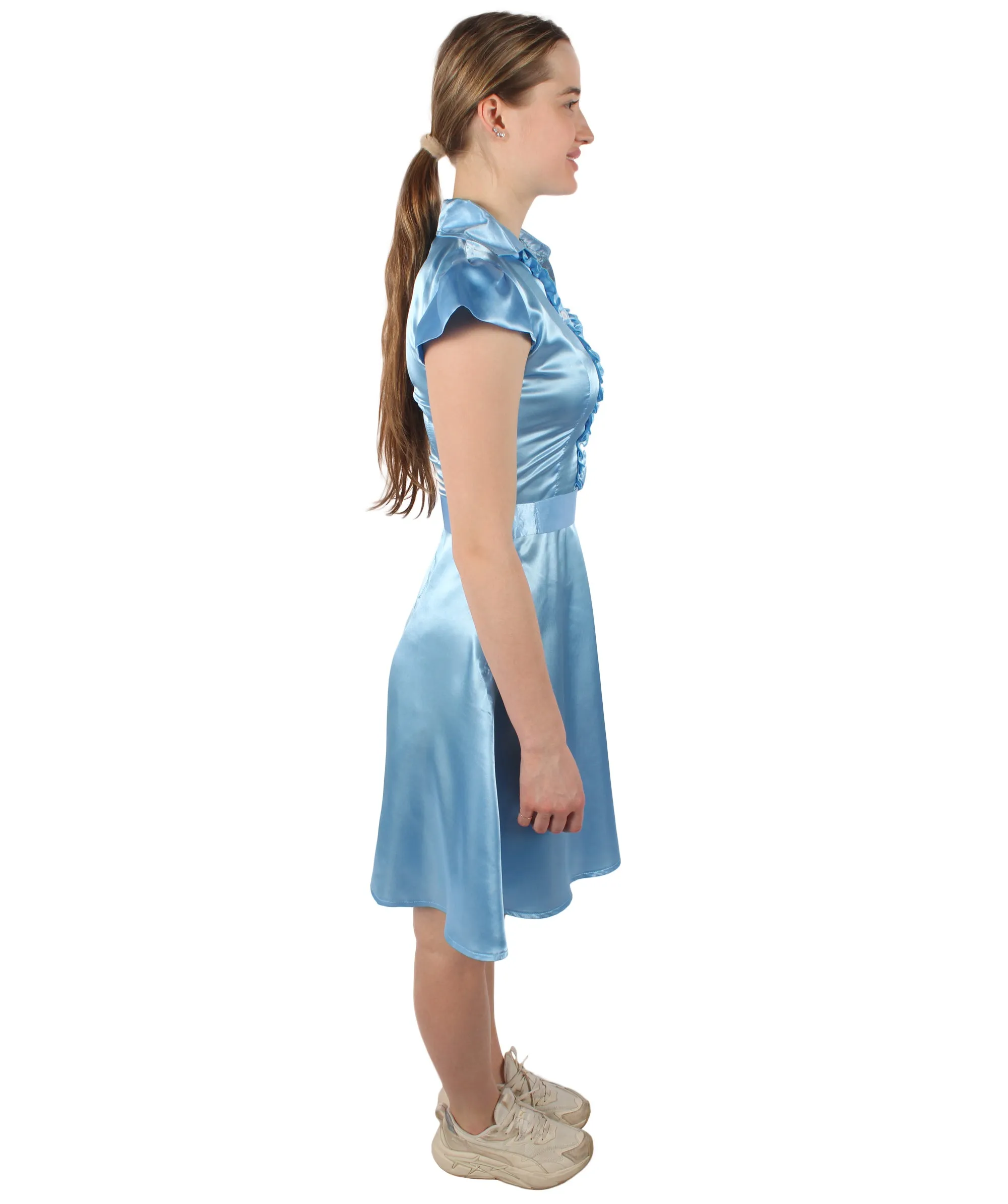 Adult Women's Sleeve Vintage Swing Dress Costume I Perfect for Halloween and Cosplay I Flame-retardant Synthetic Fabric