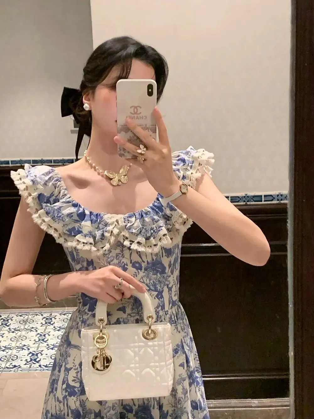 Aiertu Elegant Korean Fairy Long Dress Women Sexy Ruffles Party Slip Floral Dress Korean Style Summer Dress Female 2024 Casual Fashion