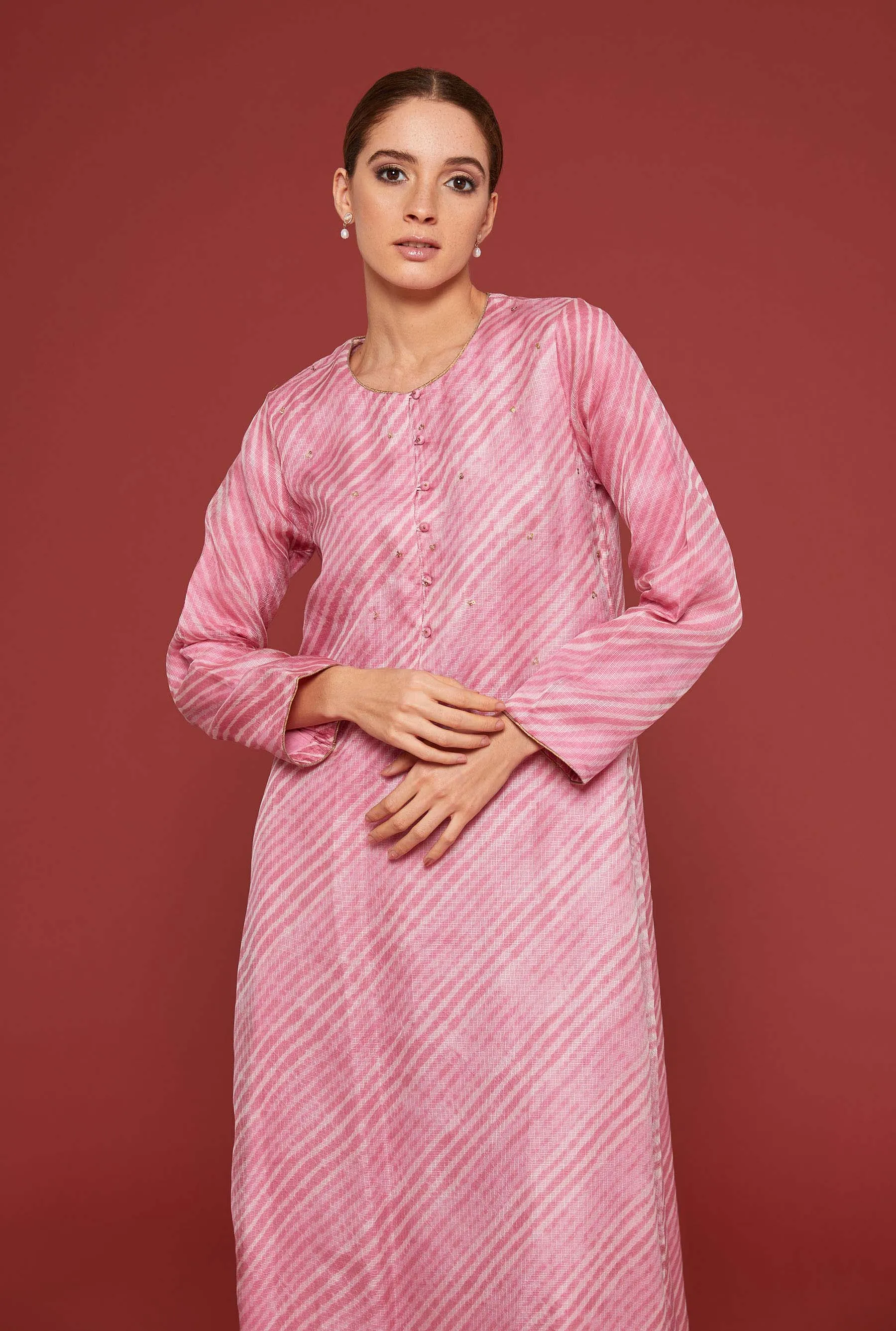 Alara Pink Kaftan