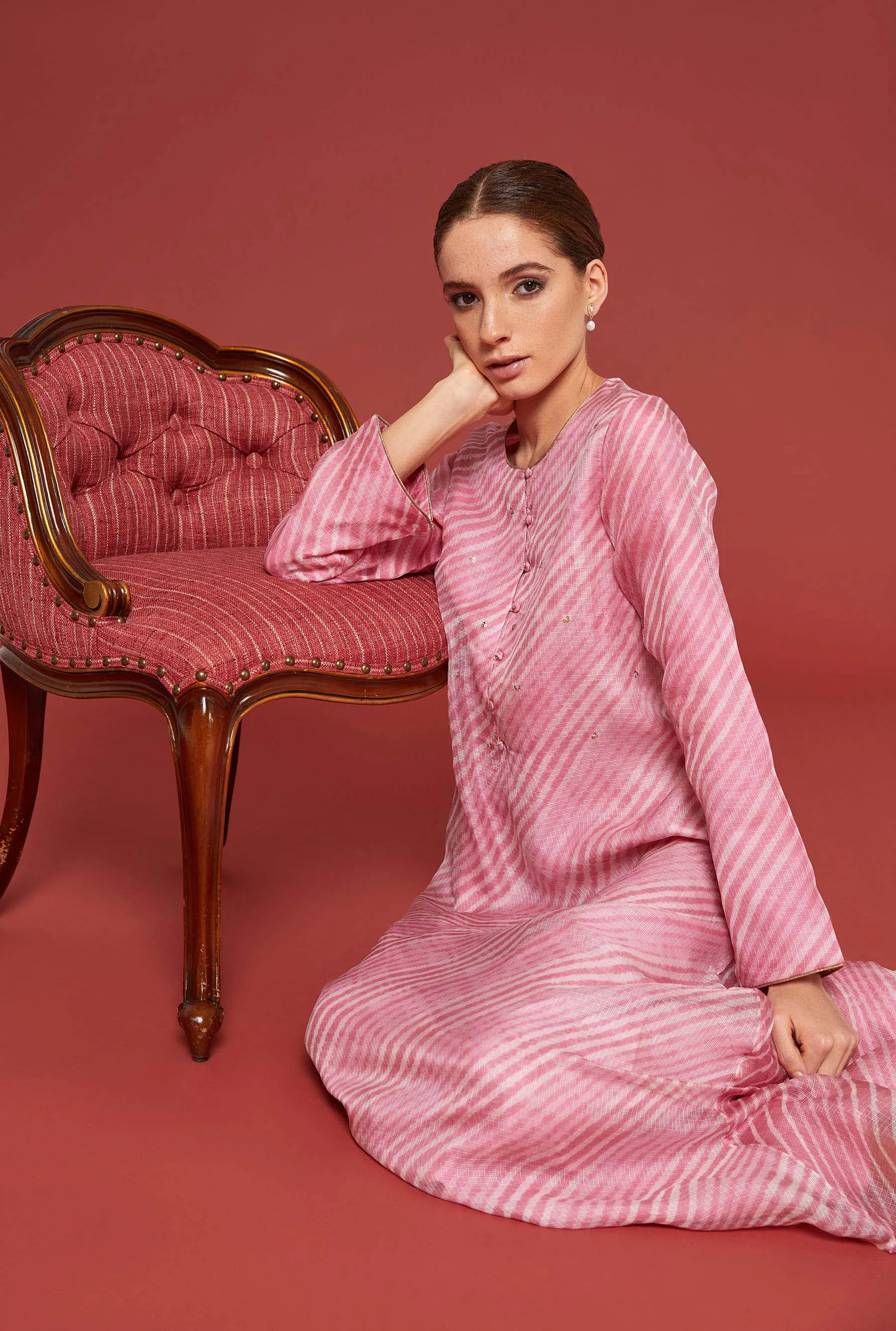 Alara Pink Kaftan