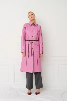 Amalie Coat — Fuchsia Pink