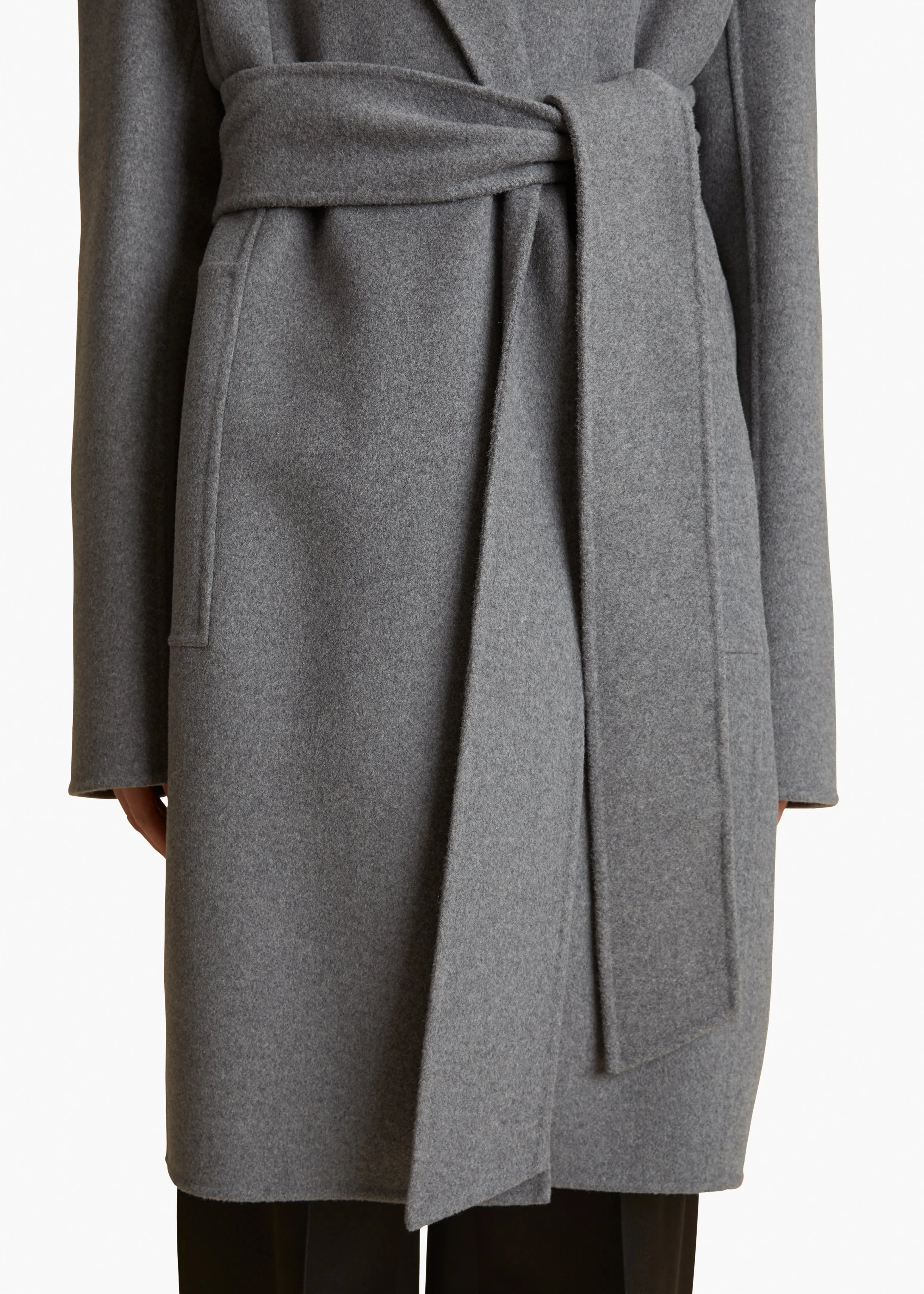 Annly Coat in Grey Melange