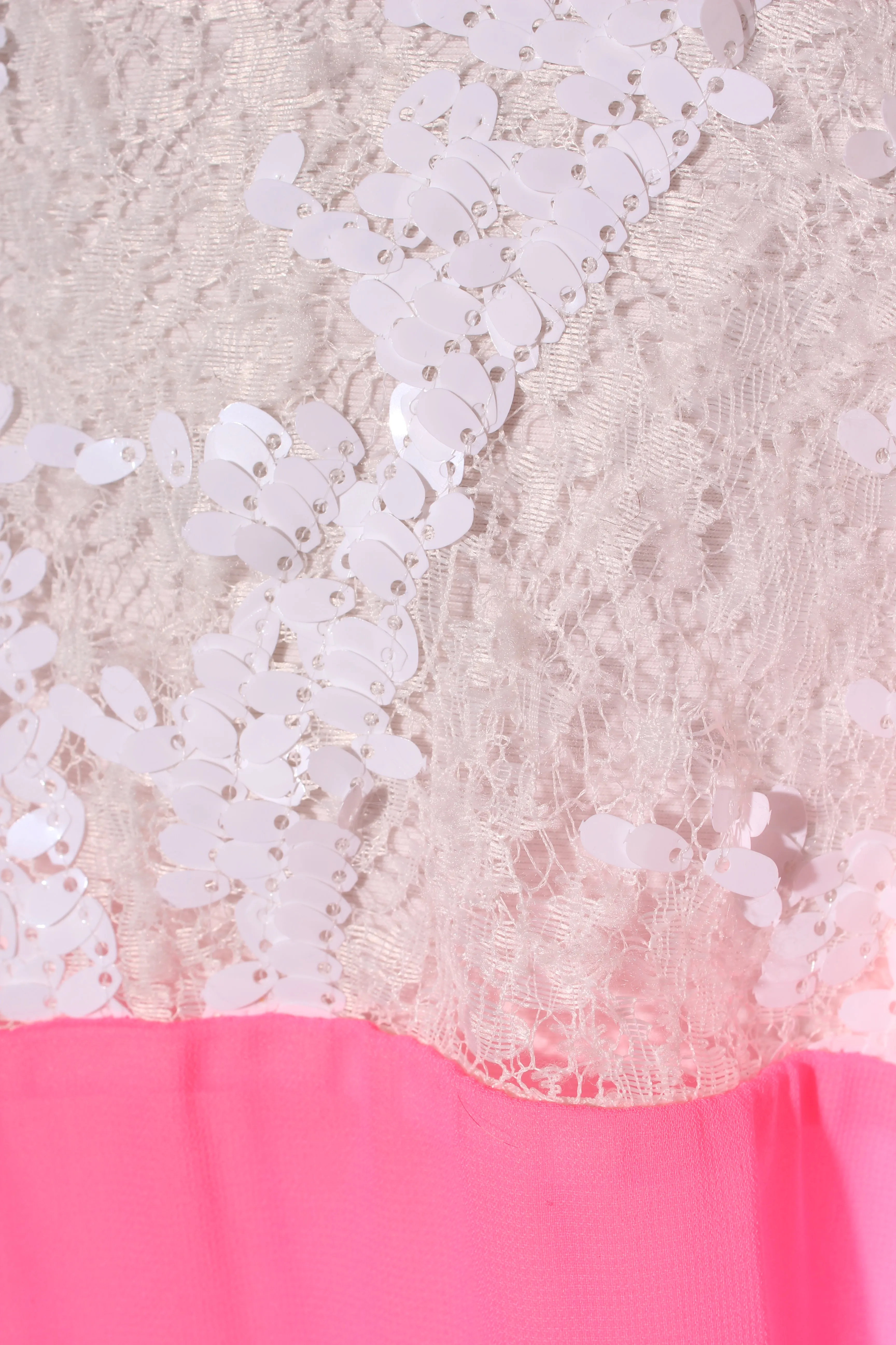 AUGUSTINE - Sequin   lace detail neon pink dress! 8-10