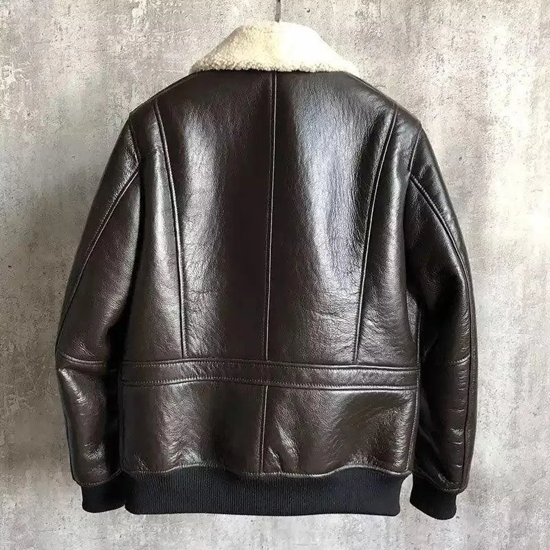 B3 Leather Bomber Jacket for Men