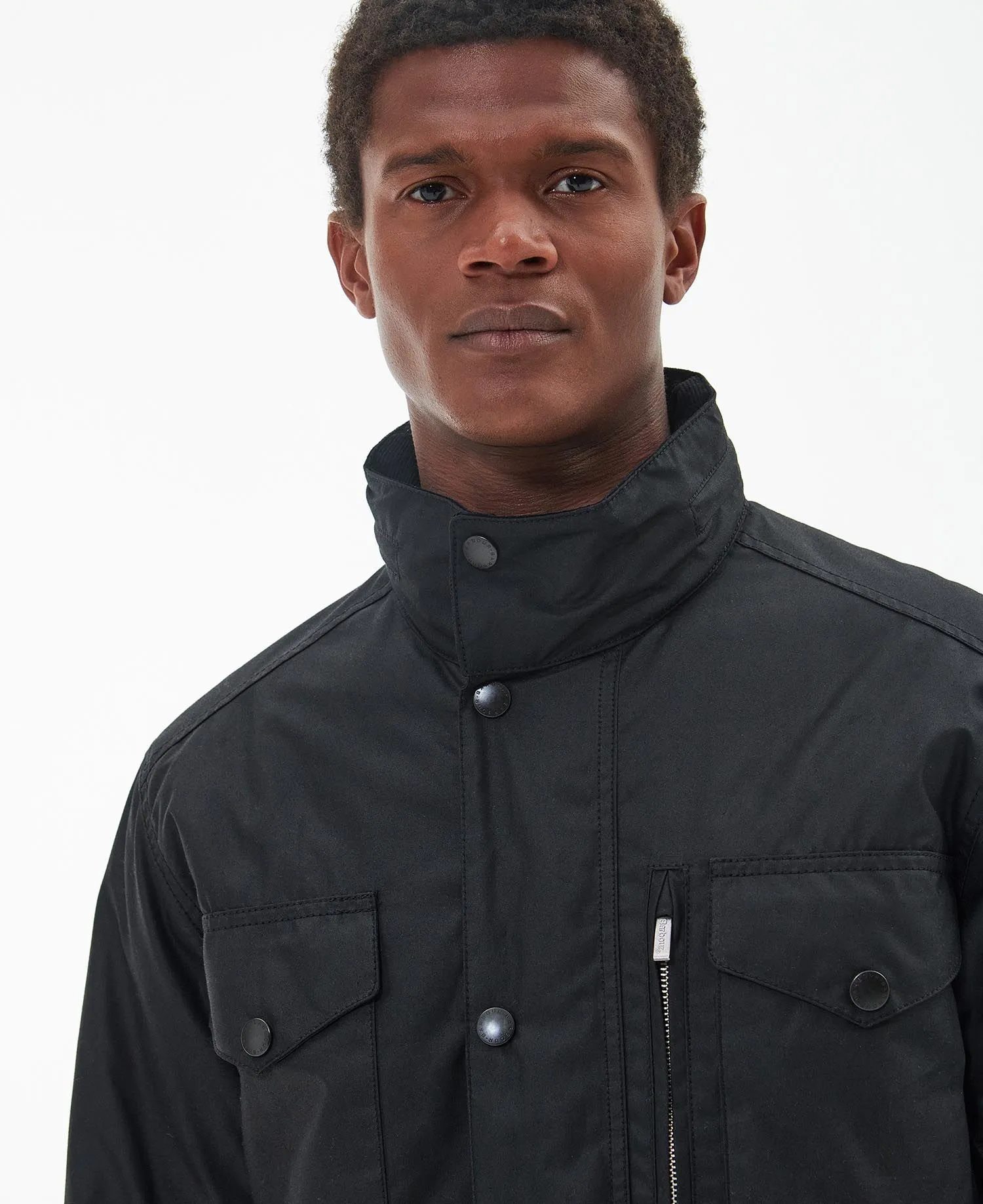 Barbour Coat Sapper Wax Black