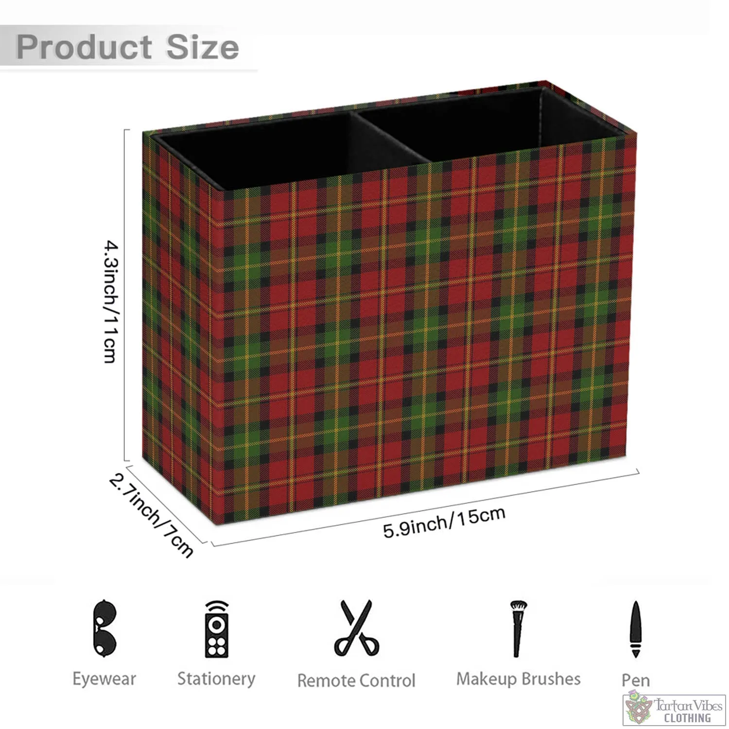 Blackstock Red Dress Tartan Pen Holder