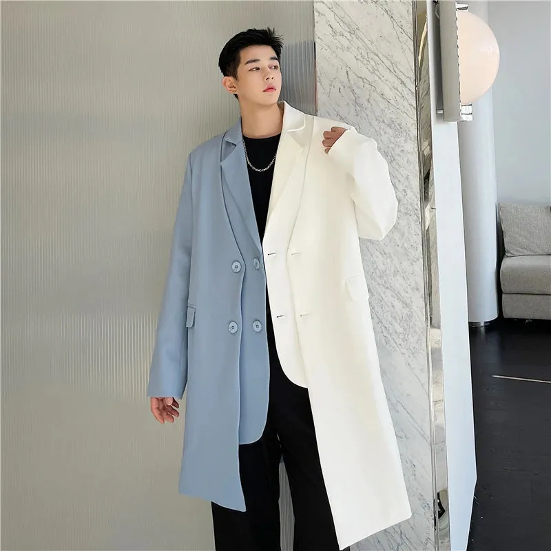 Casual Multi-Layer Fake Two-piece Patchwork Coat