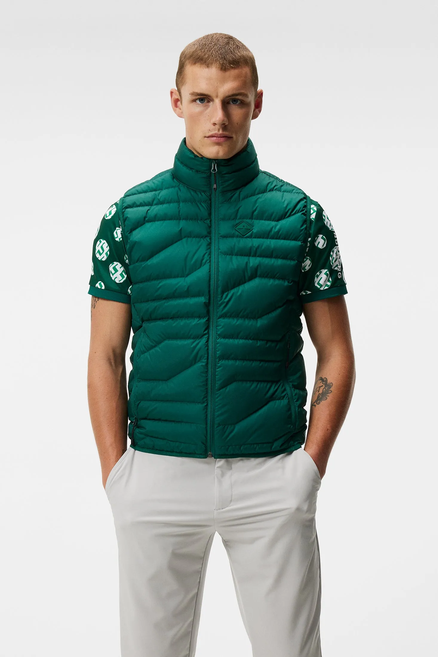 Cliff Light Down Vest / Rain Forest