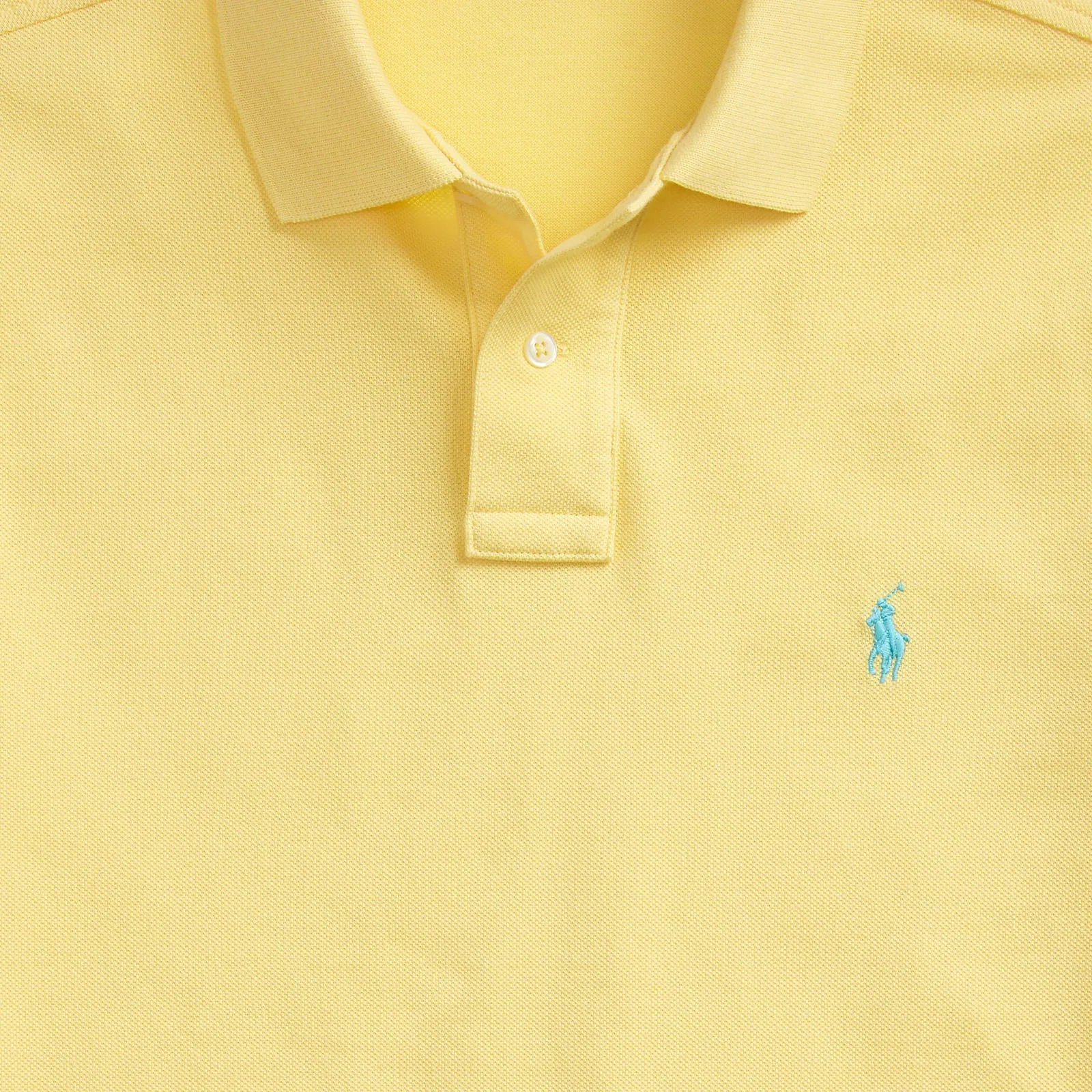 Custom Slim Fit Mesh Polo - Corn Yellow