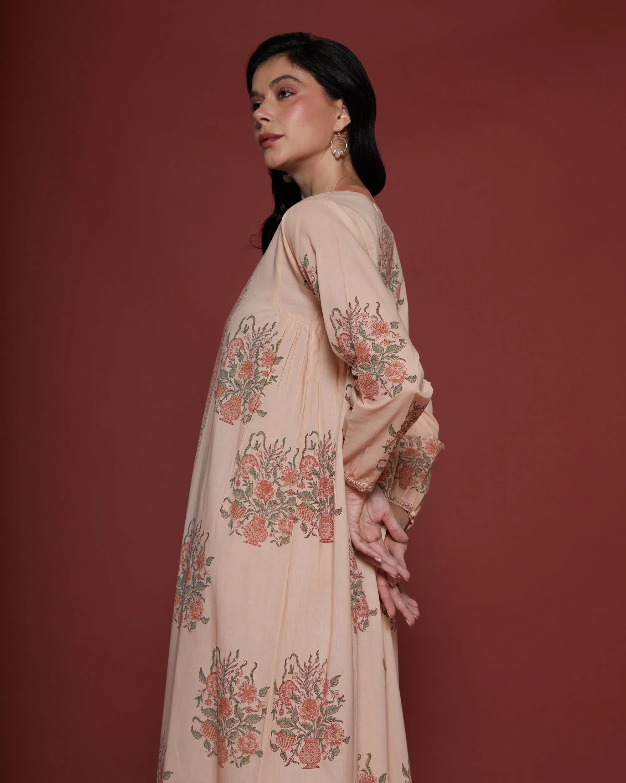 Dilneshin Peach Kaftan
