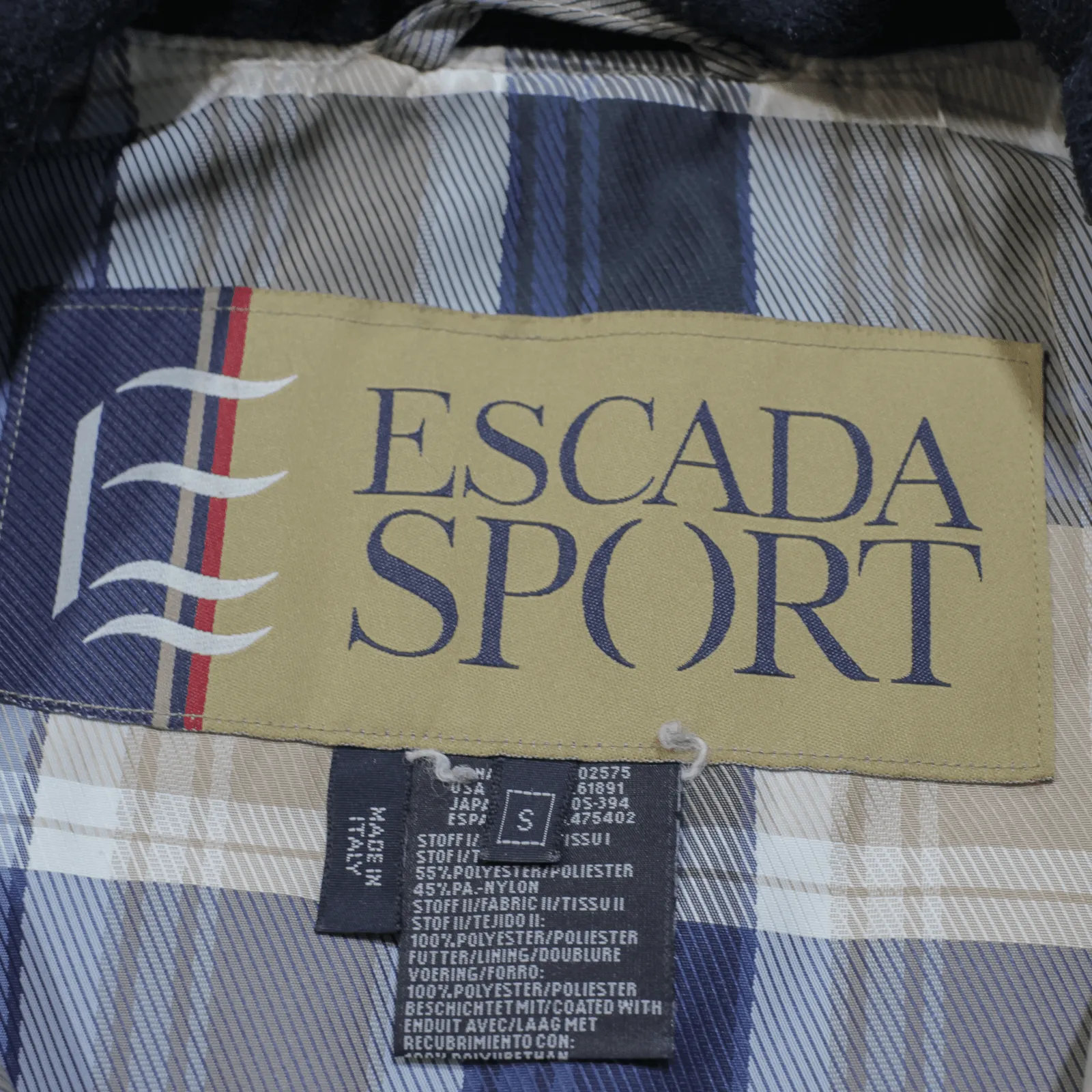 ESCADA SPORT Insulated Mens Puffer Gilet Blue S