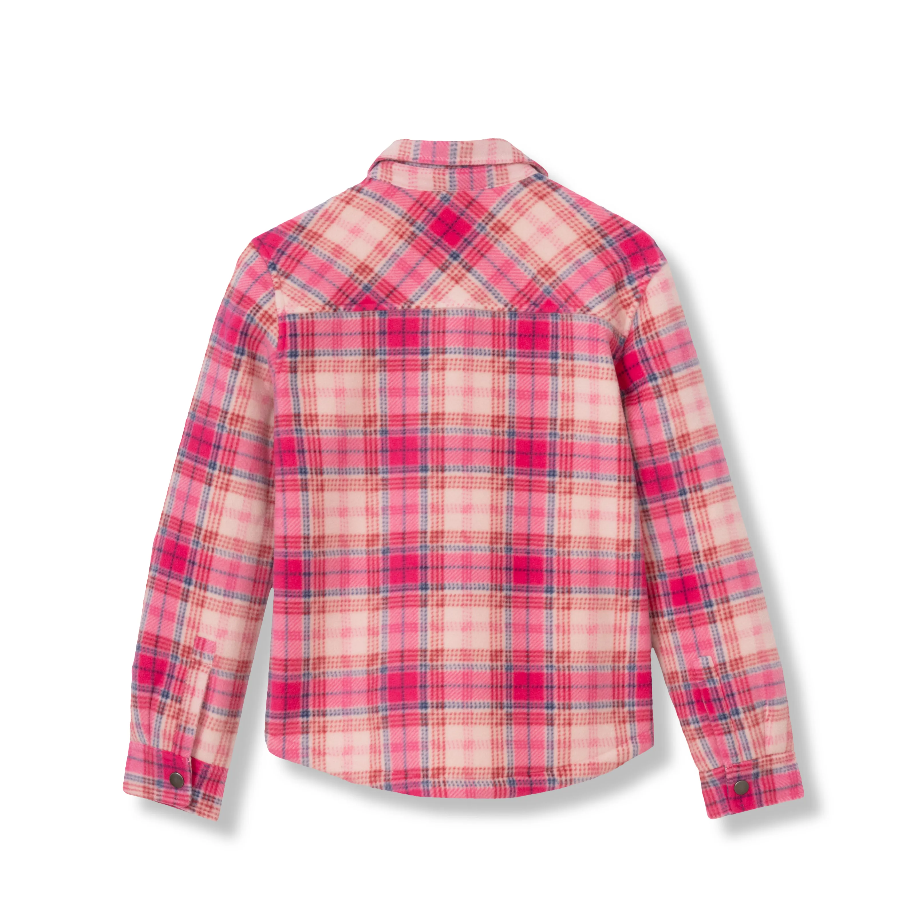 Girls Faux Shearling Shirt Jacket