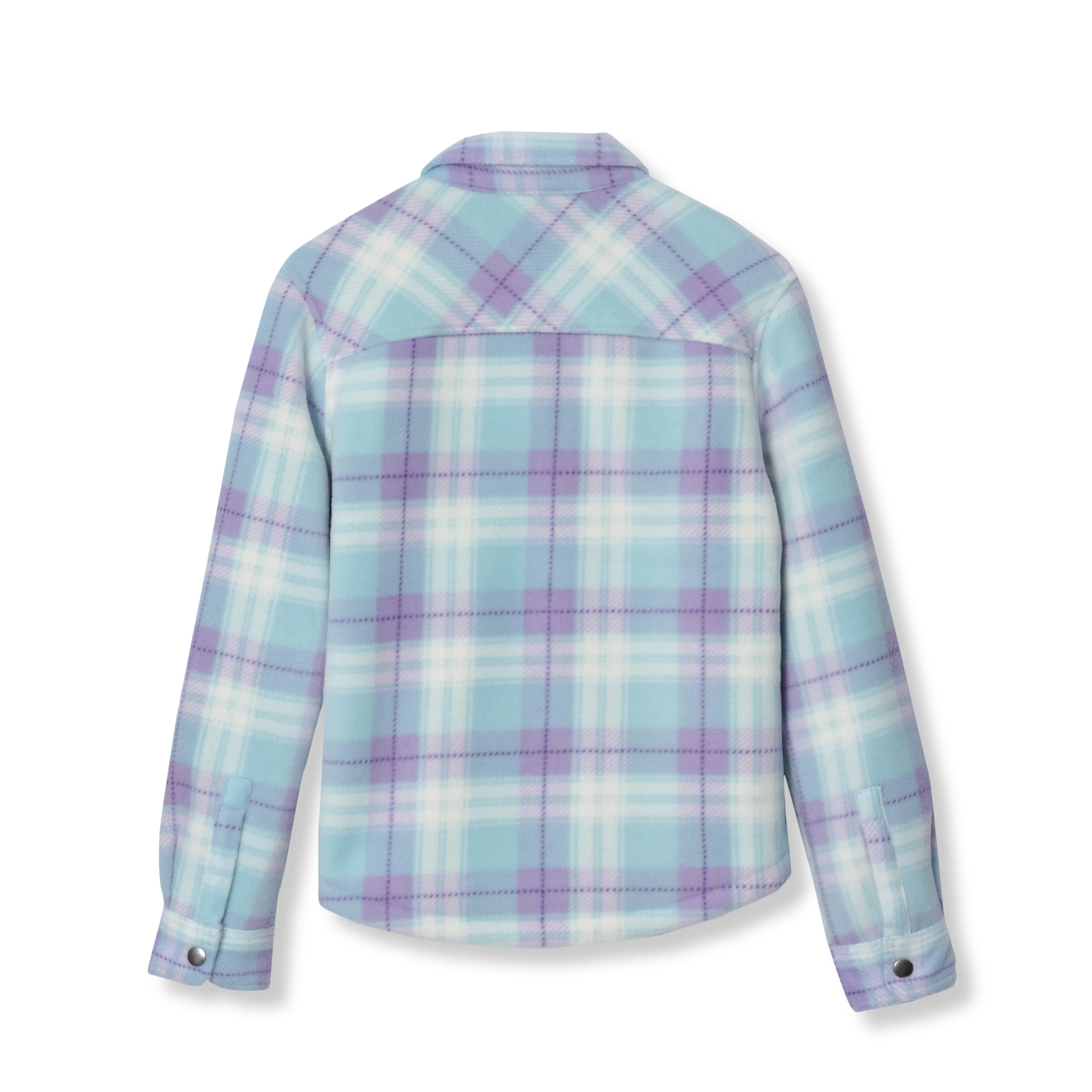 Girls Faux Shearling Shirt Jacket