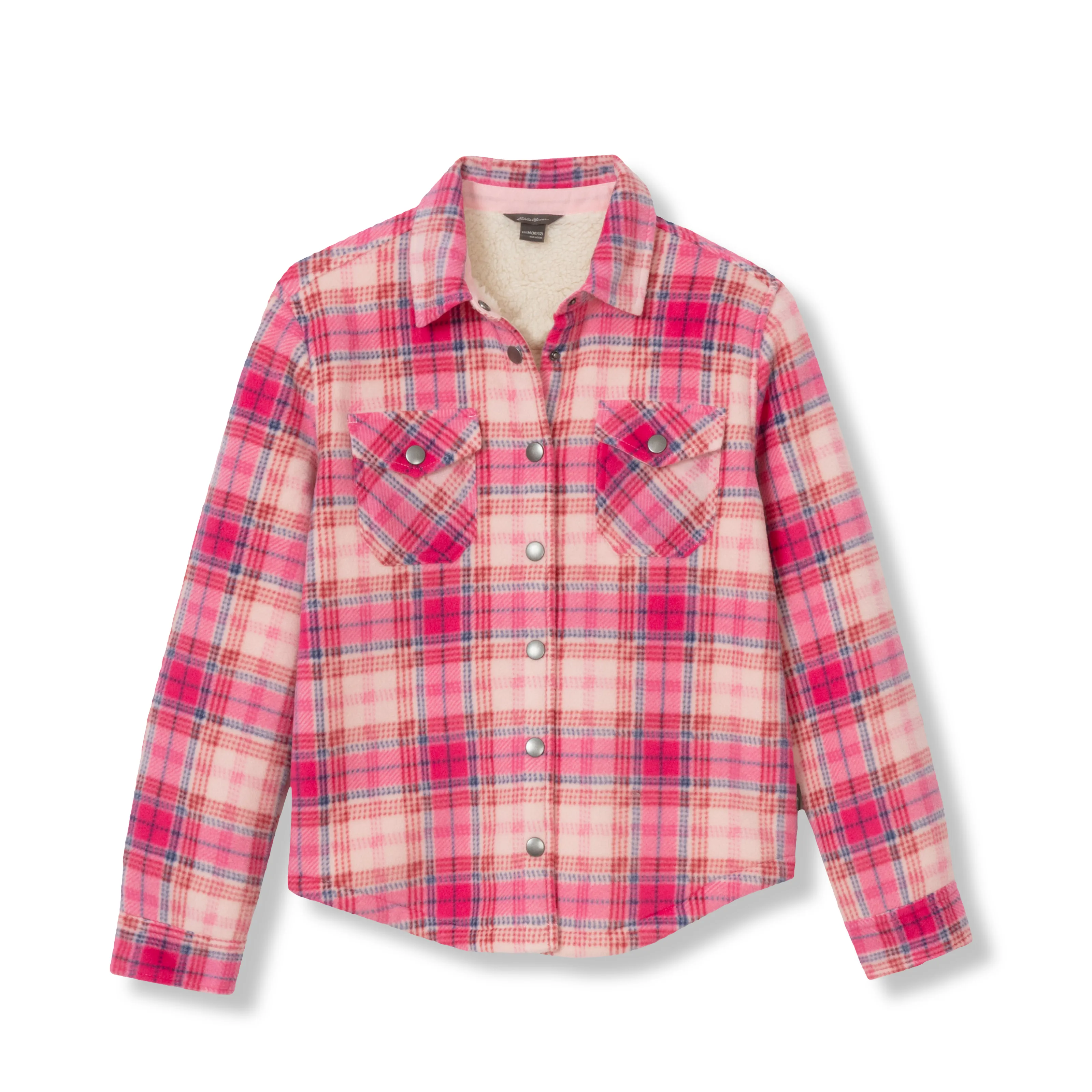 Girls Faux Shearling Shirt Jacket