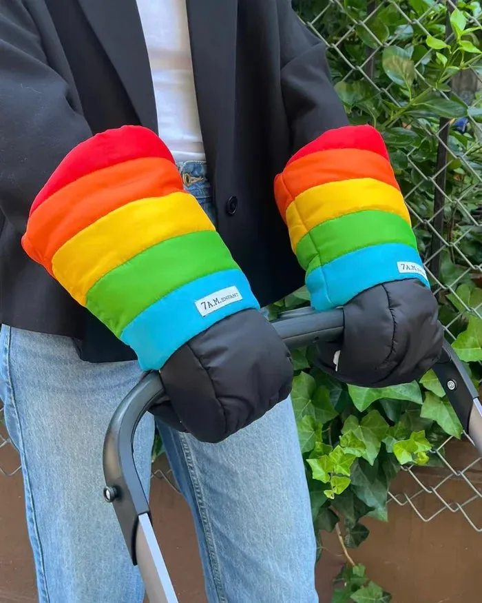 >7 A.M. Enfant Warmmuffs - Rainbow