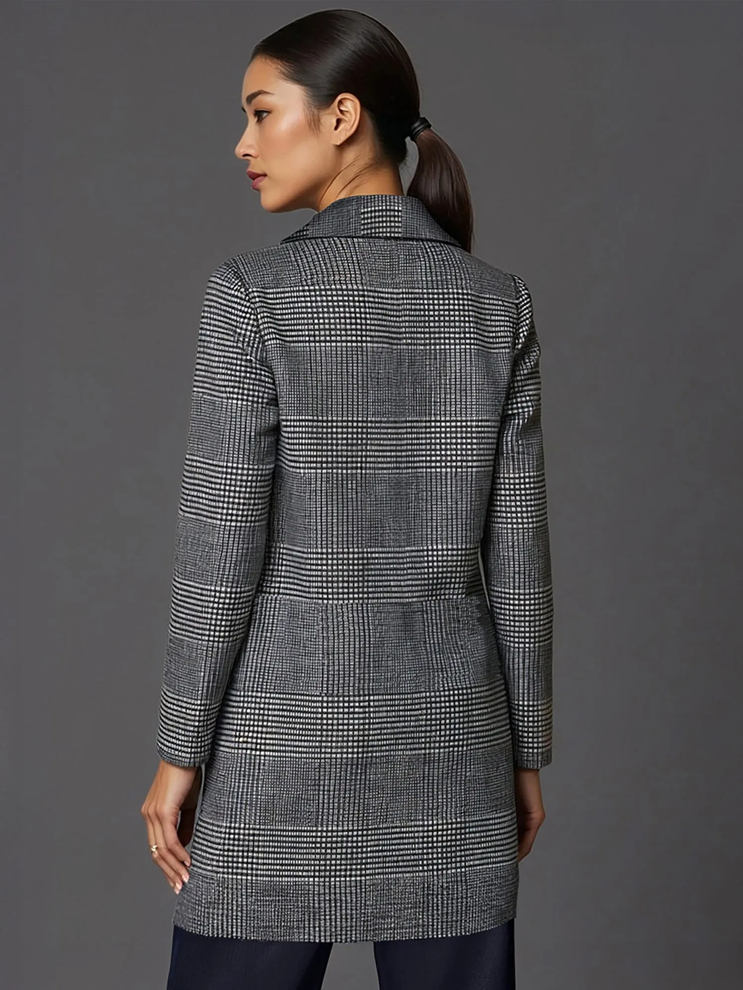 Longline Button Front Coat