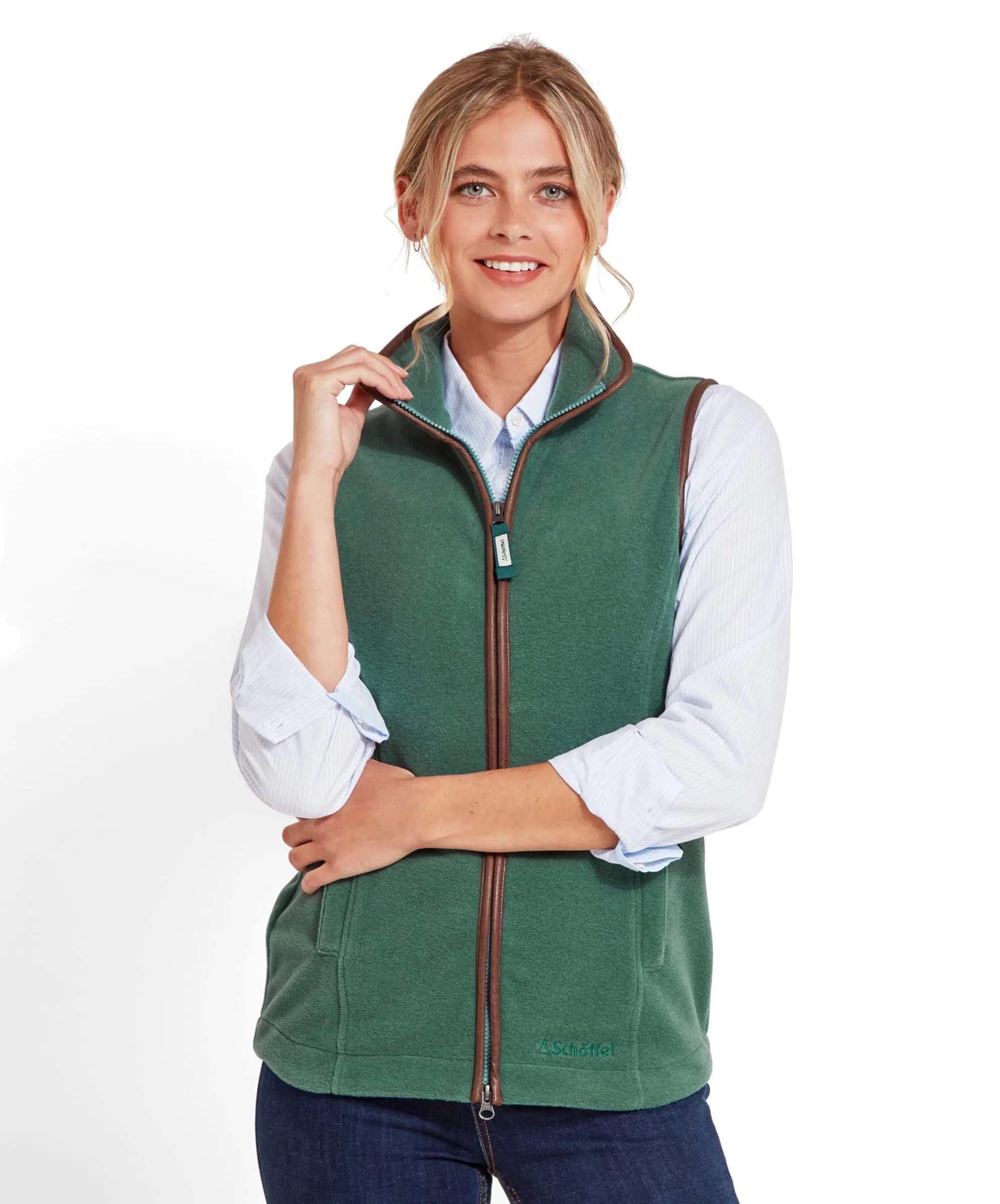 Lyndon Fleece Gilet - Duck Egg