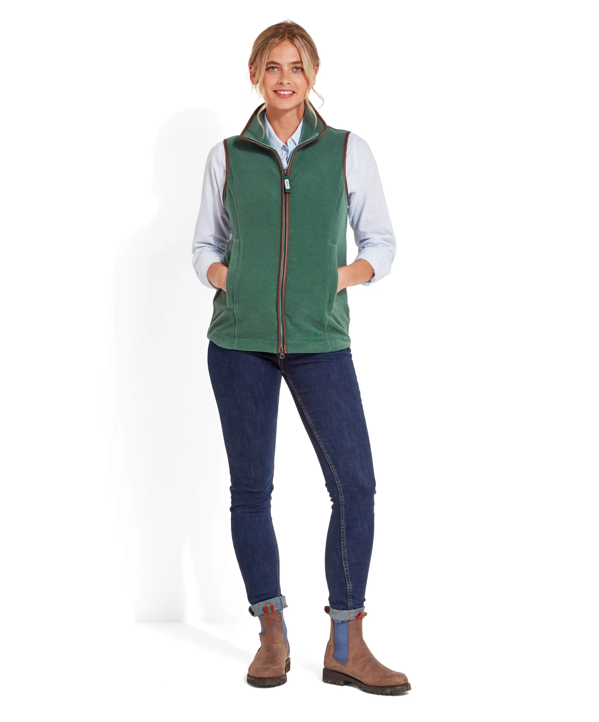 Lyndon Fleece Gilet - Duck Egg