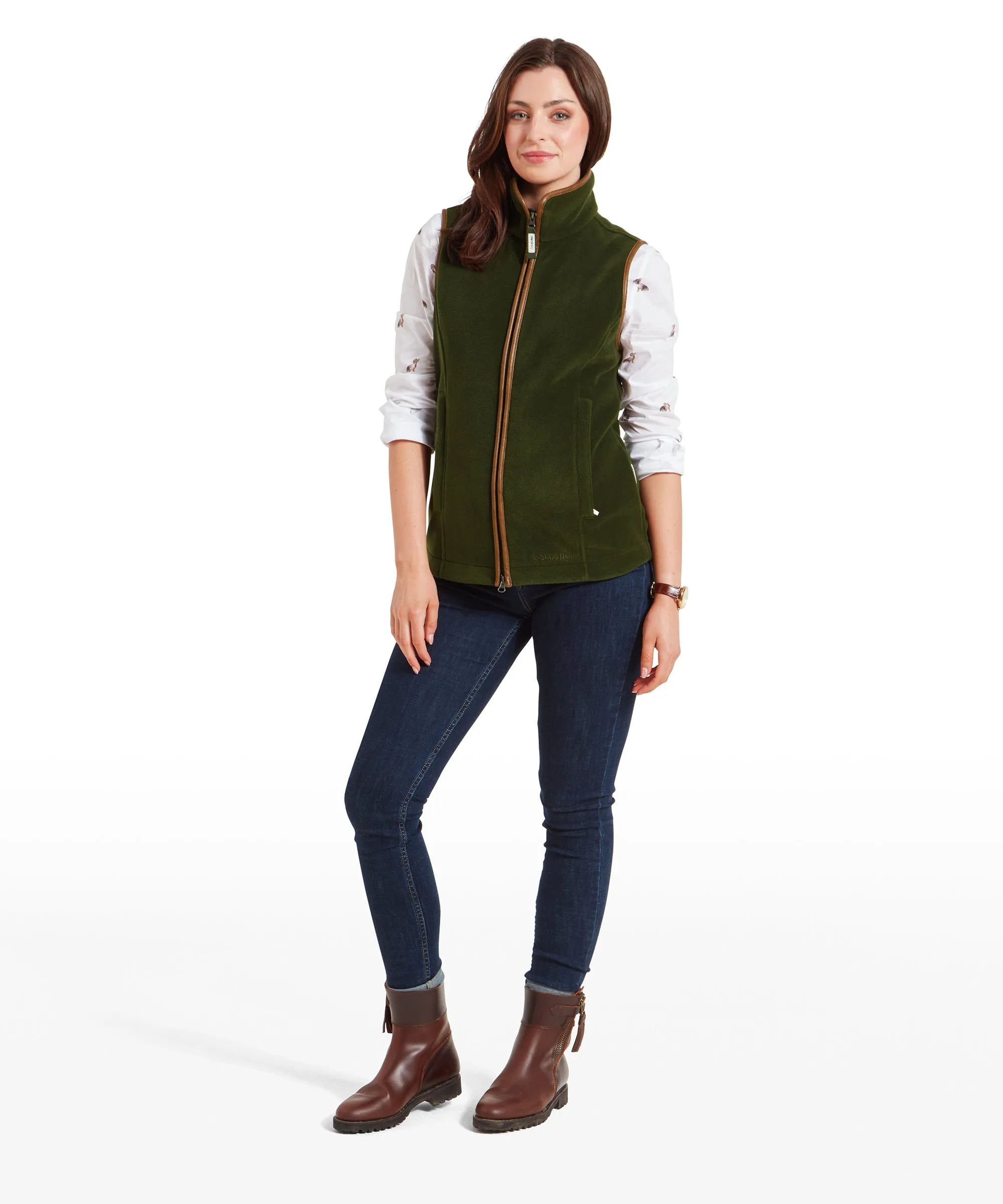 Lyndon Fleece Gilet - Forest