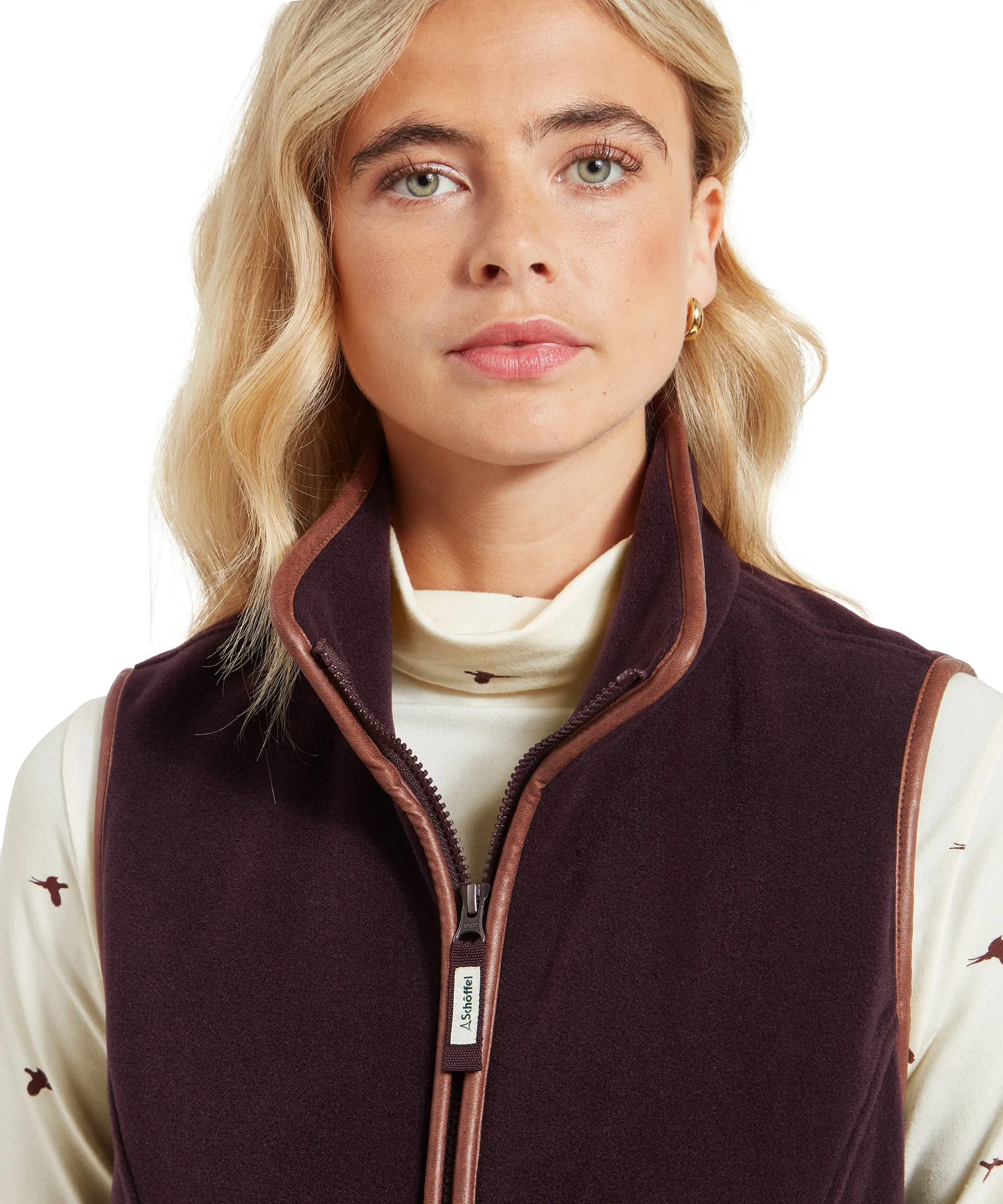 Lyndon Fleece Gilet - Port