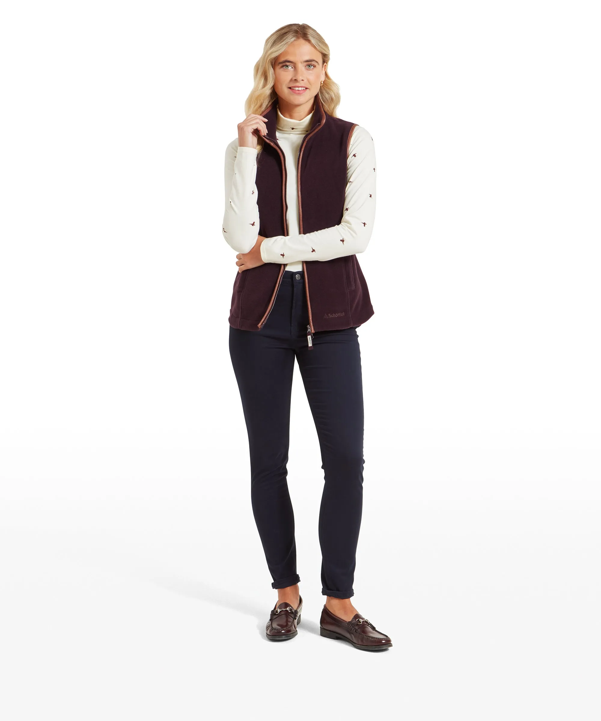 Lyndon Fleece Gilet - Port