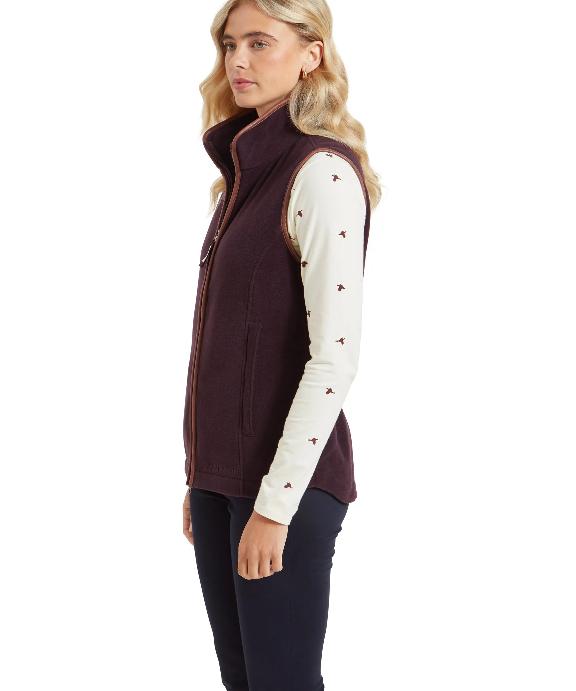 Lyndon Fleece Gilet - Port