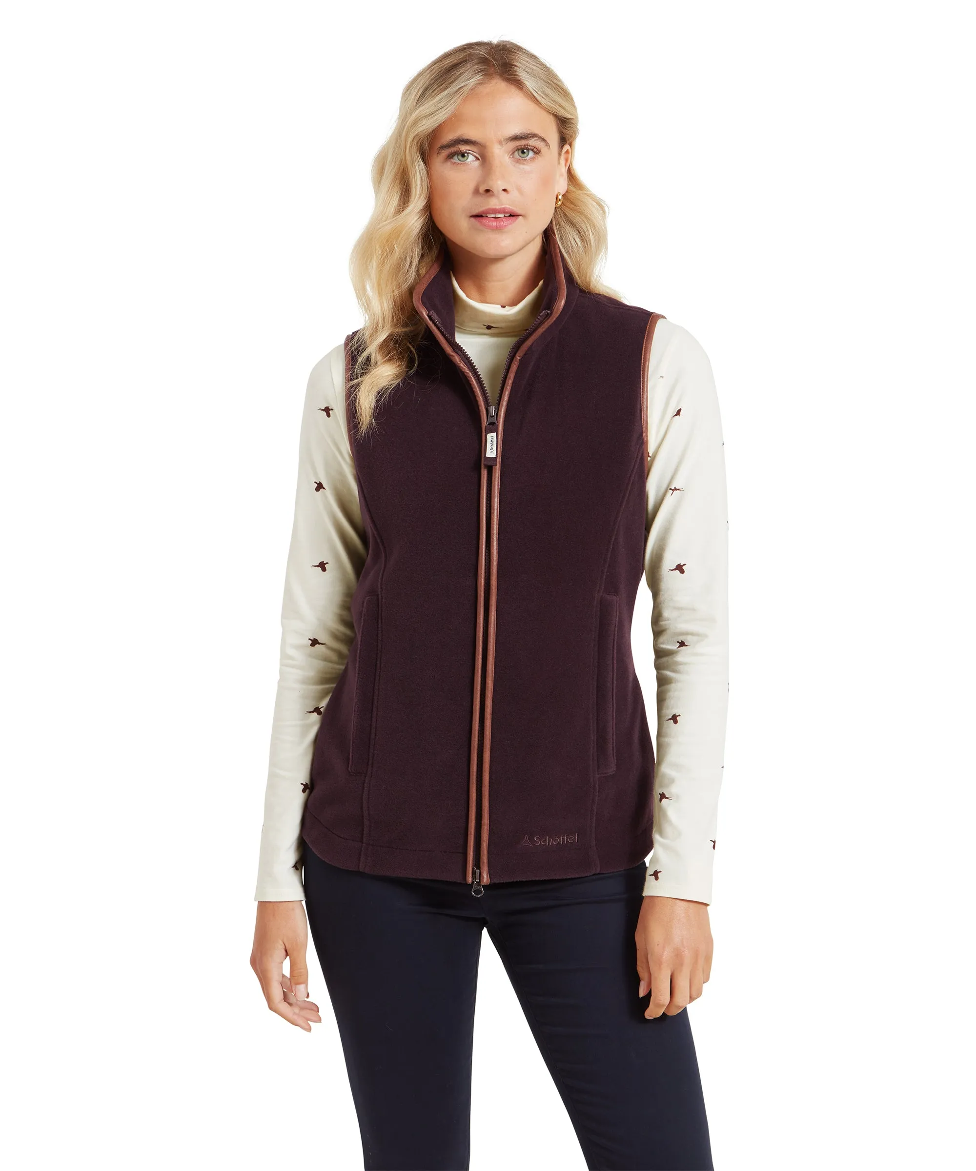 Lyndon Fleece Gilet - Port