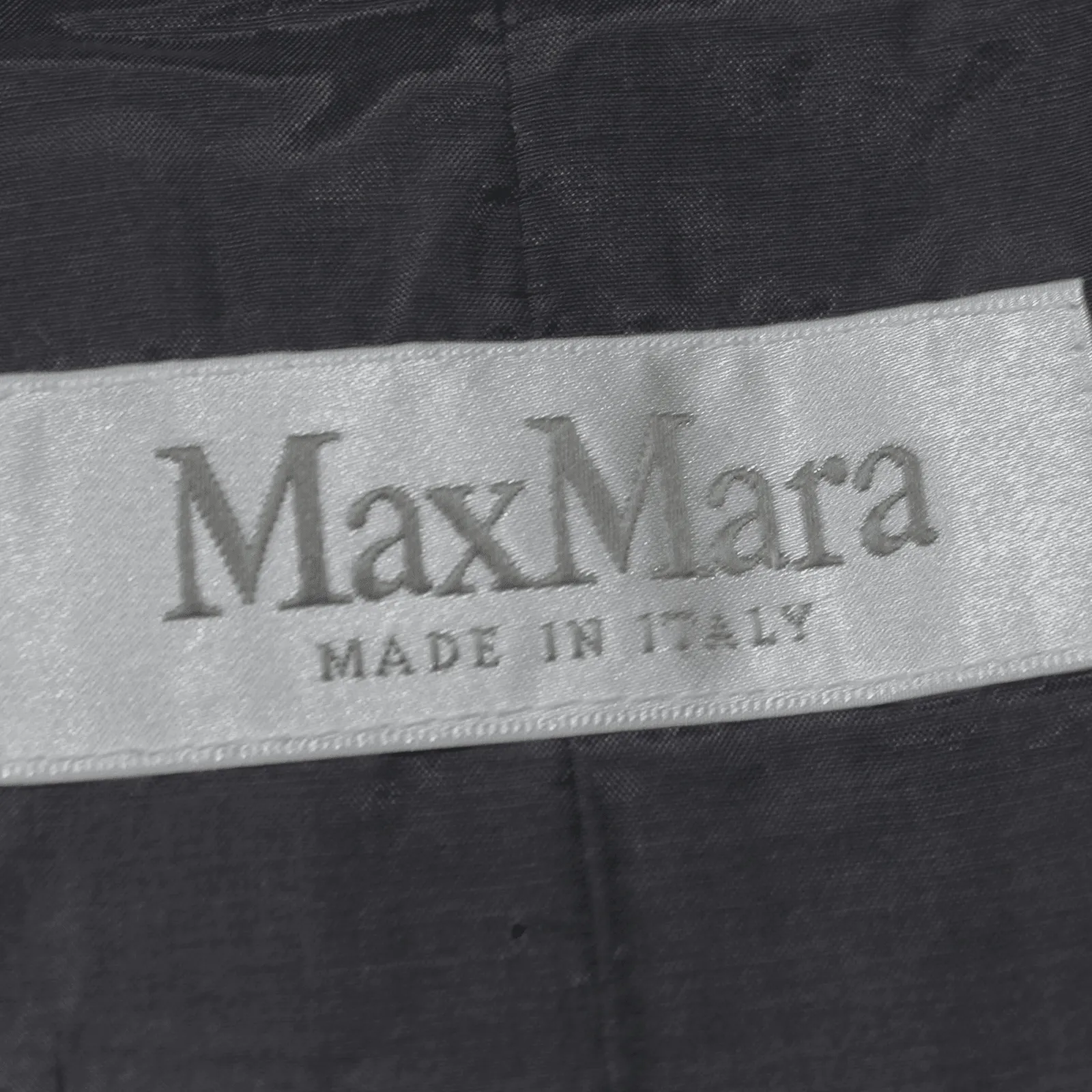 MAX MARA Womens Blazer Gilet Black Linen UK 10