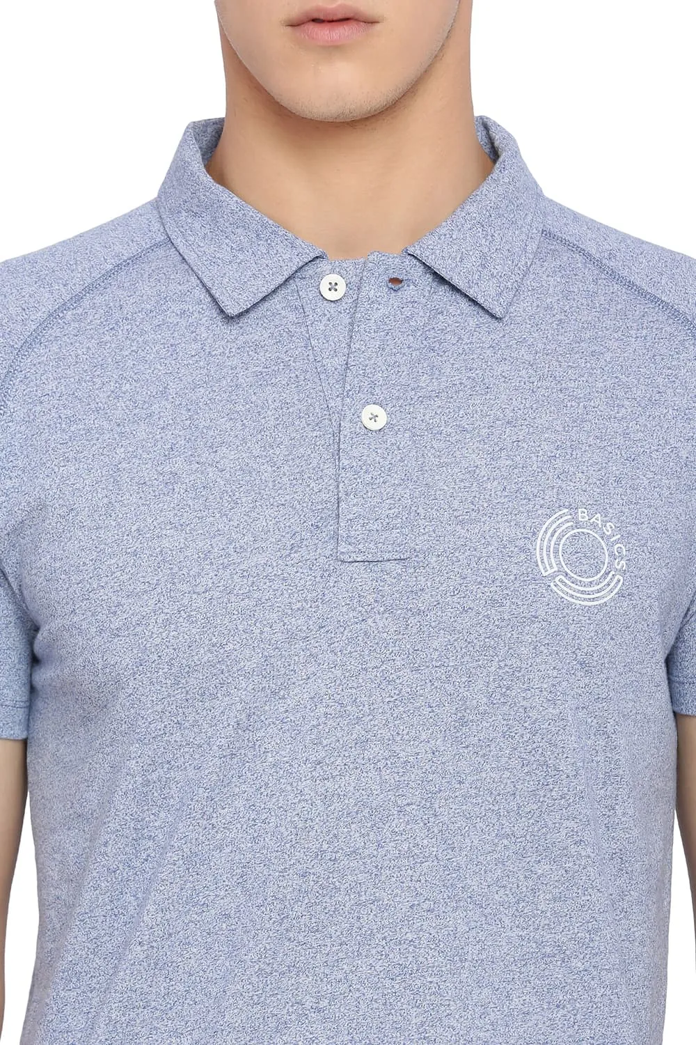 Muscle Fit Raglan Half Sleeve Polo T Shirt
