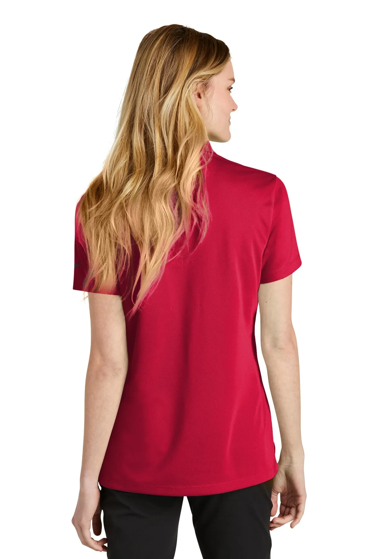 Nike Ladies Dri-FIT Micro Pique Customized Polos, University Red