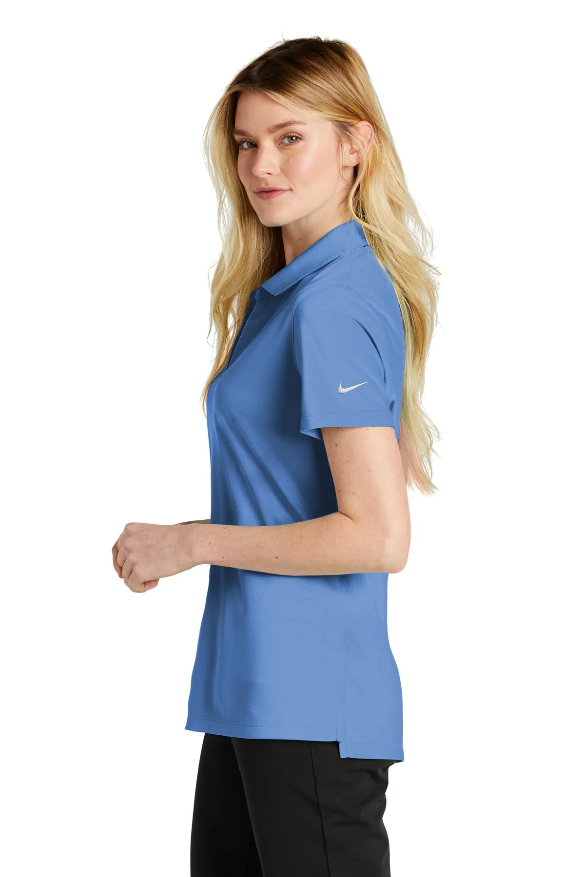Nike Ladies Dri-FIT Micro Pique Customized Polos, Valor Blue