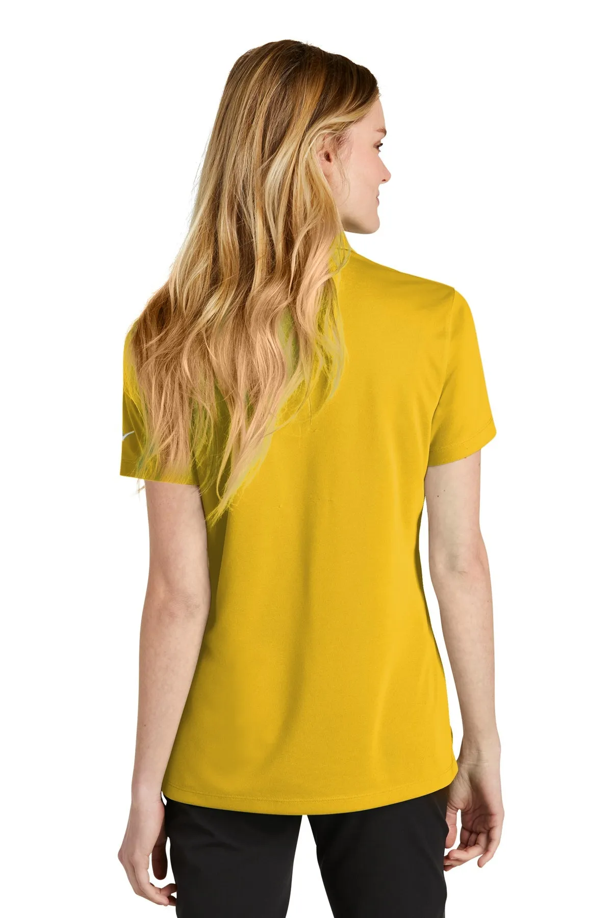 Nike Ladies Dri-FIT Micro Pique Customized Polos, Varsity Maize