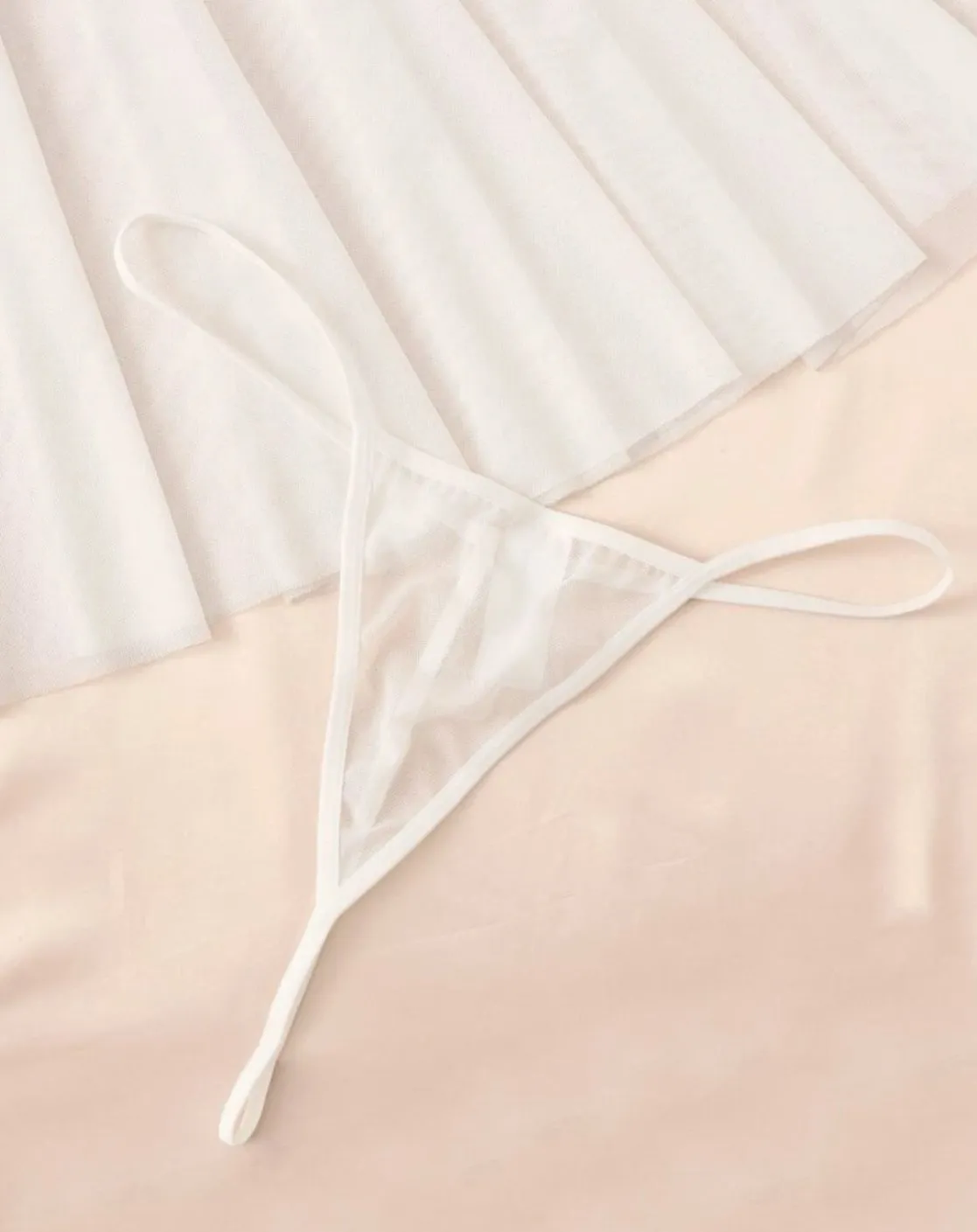 Plus Size Bridal Lingerie Set Mesh Slip