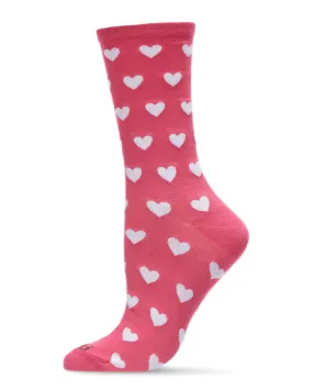 "Hearts" Crew Bamboo Socks by Me Moí