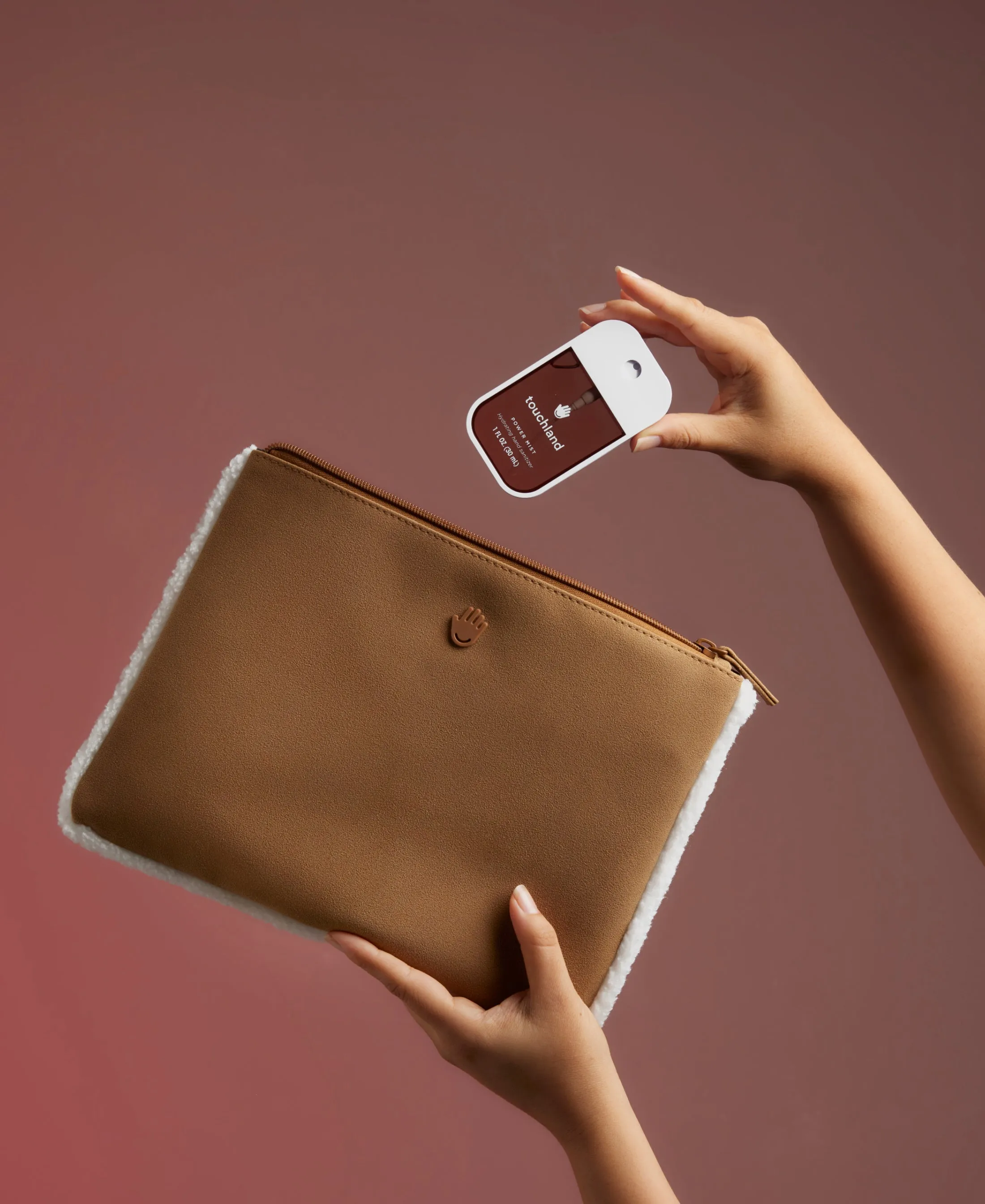 Shearling Travel Pouch