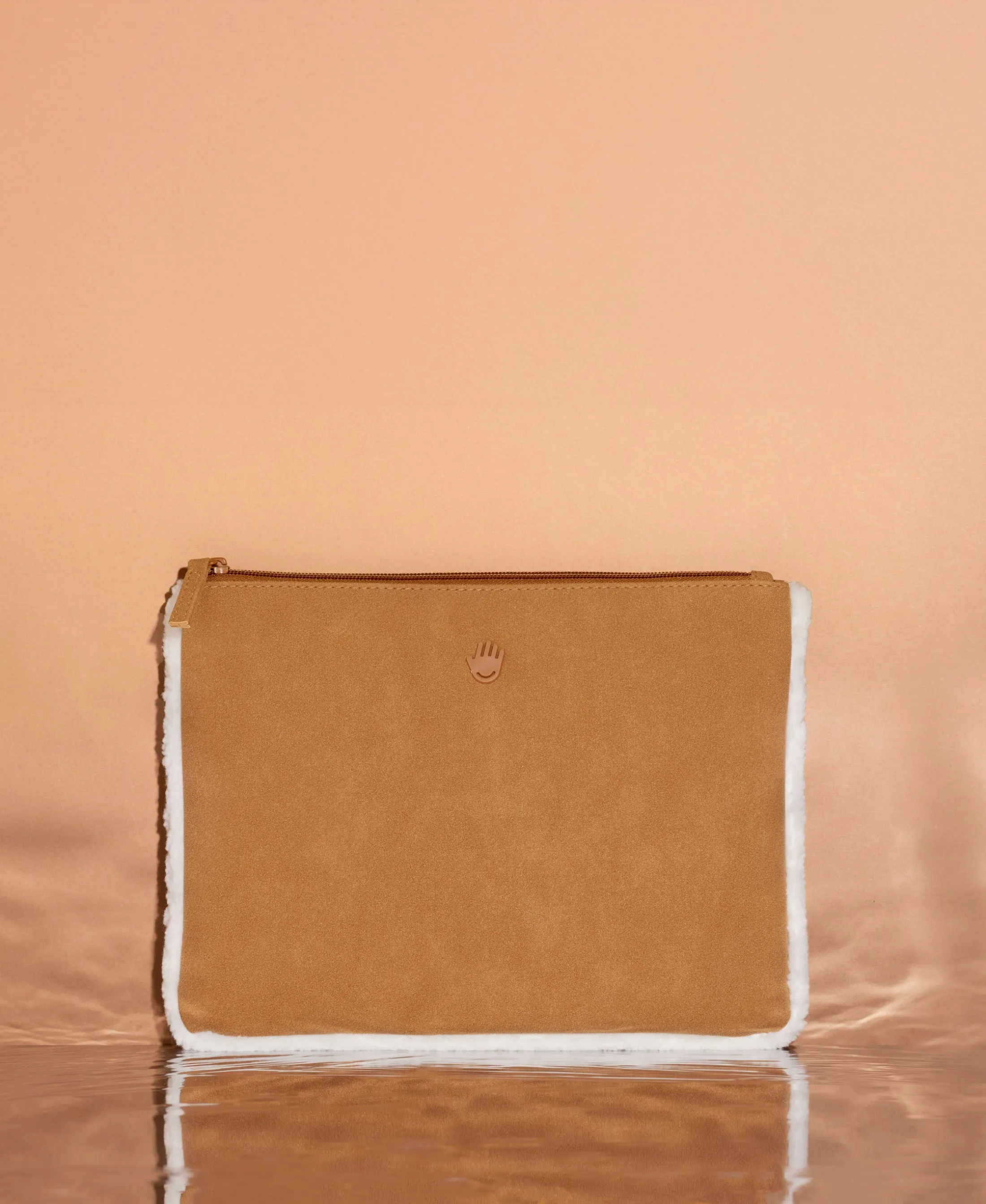 Shearling Travel Pouch
