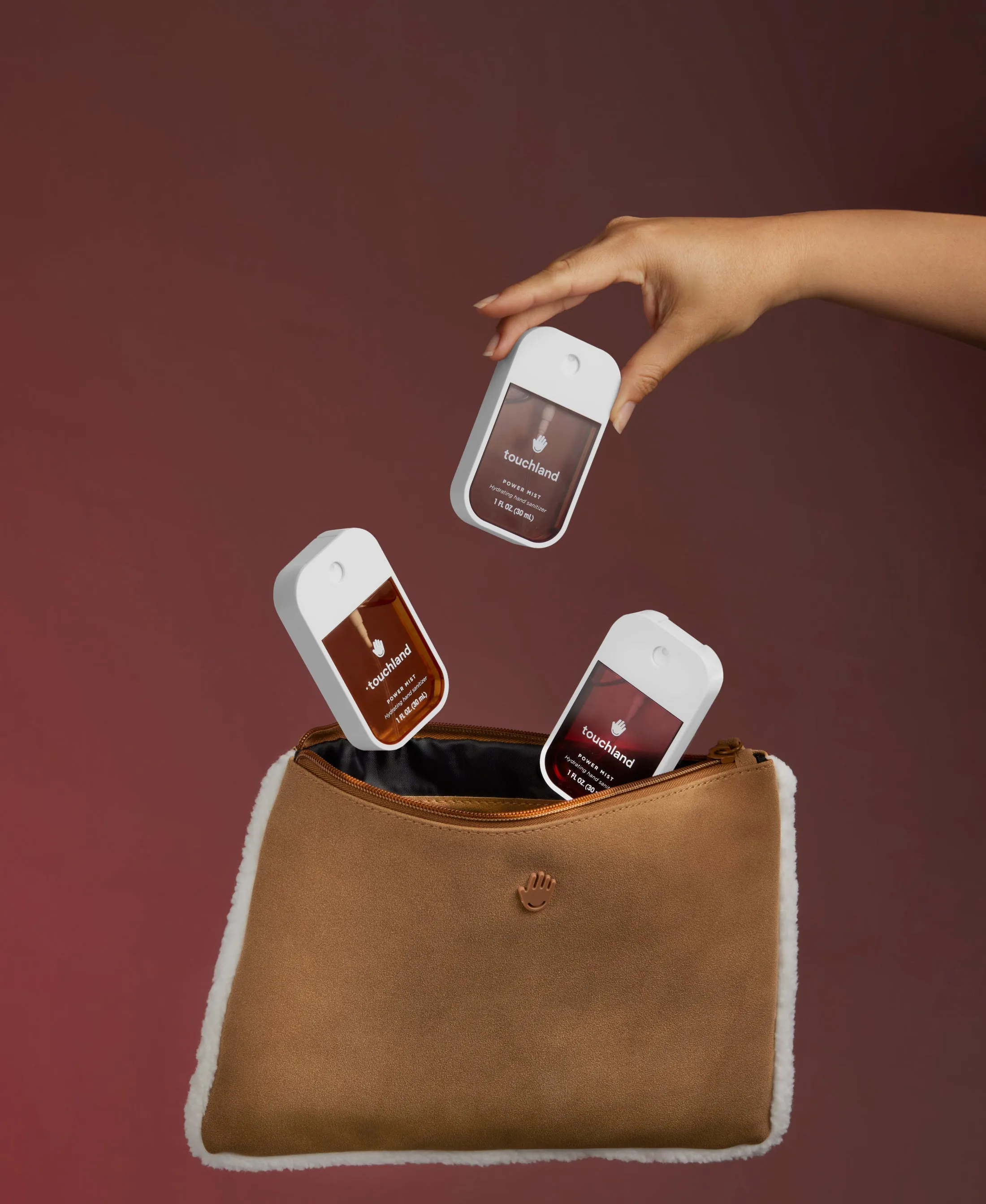 Shearling Travel Pouch