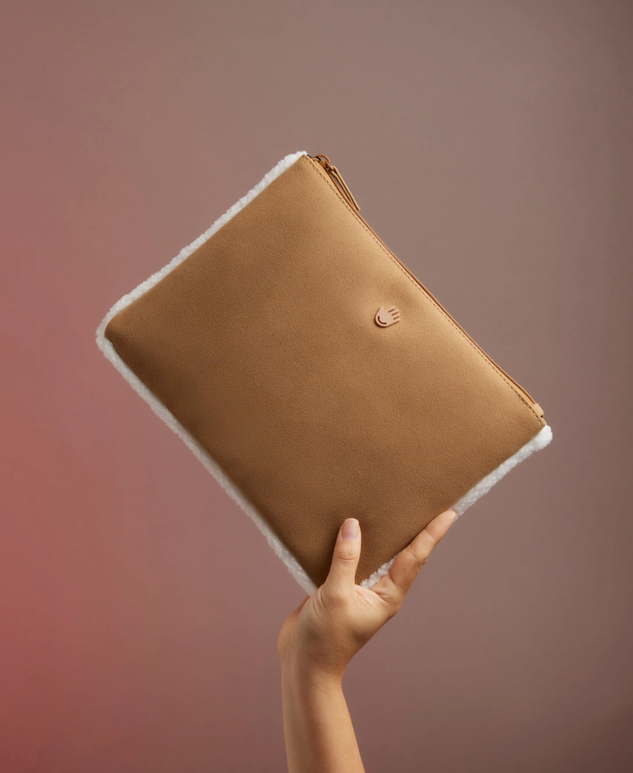 Shearling Travel Pouch