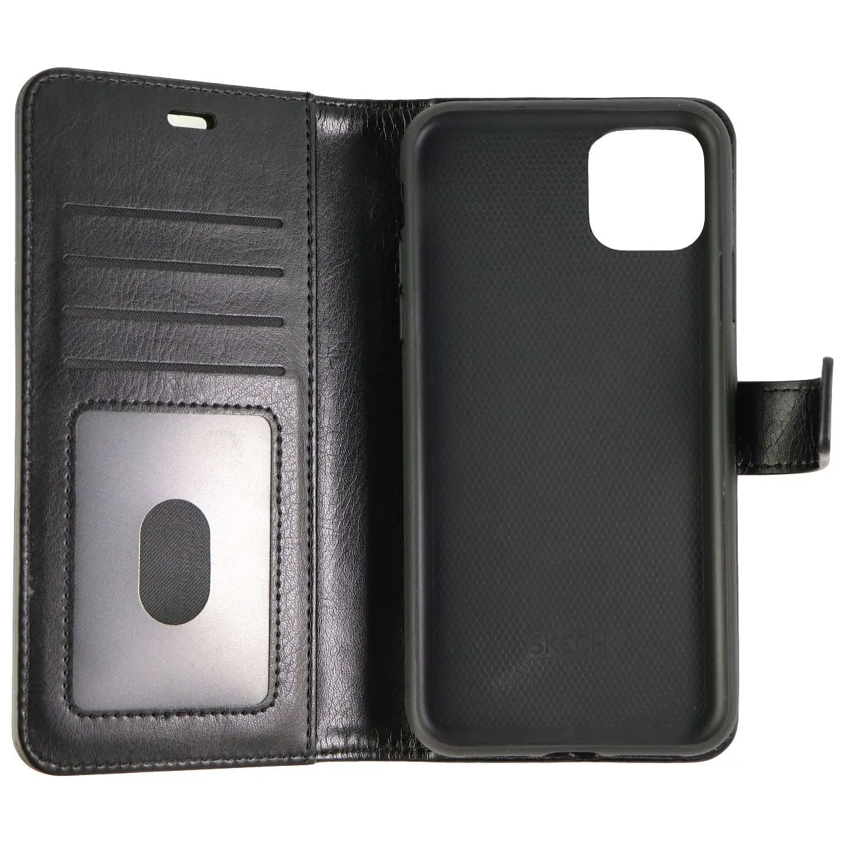 Skech Polo Book Clutch Wallet Cover & Case for Apple iPhone 11 Pro Max - Black