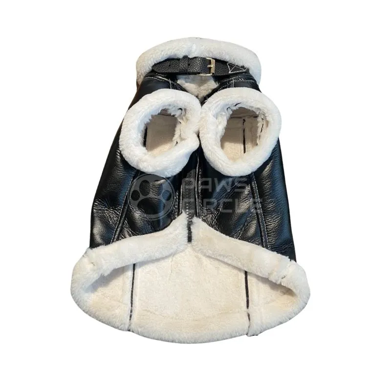 Sleeveless Aviation Leather Jacket