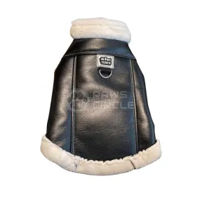 Sleeveless Aviation Leather Jacket