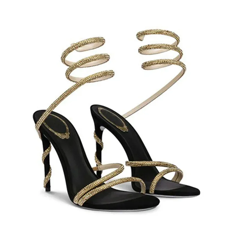 Snake Design High Heels