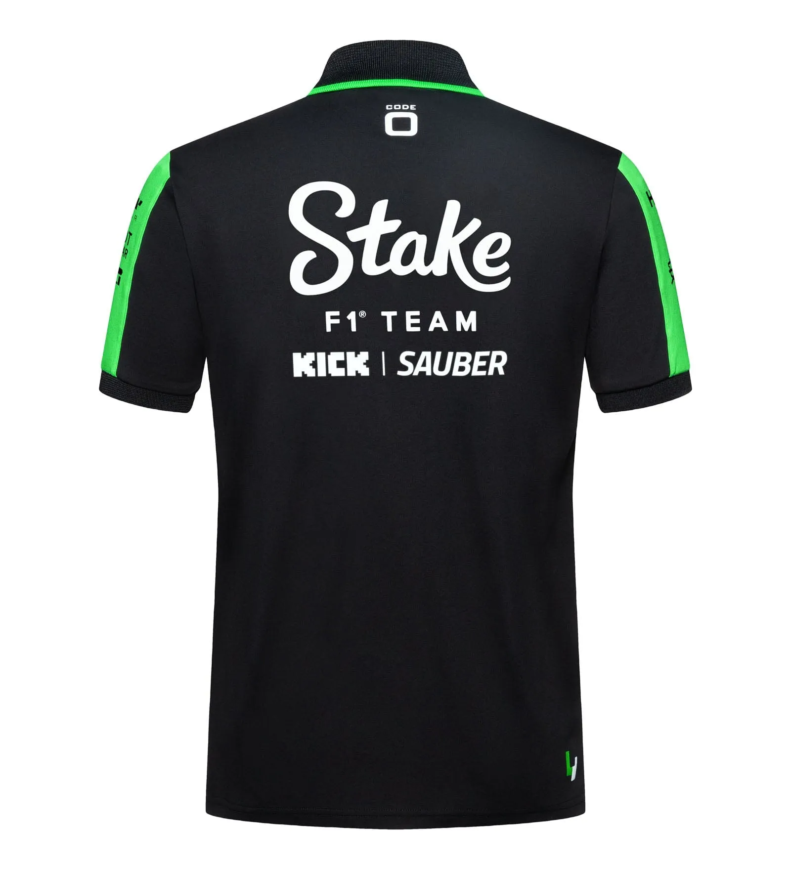 Stake F1 Kick Sauber 2024 Men's Team Polo Shirt - Black