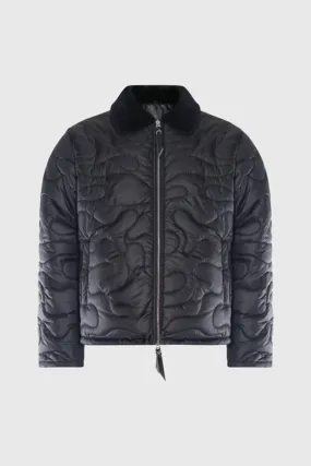 THC Camouflage Shearling Puffer Jacket (Black)