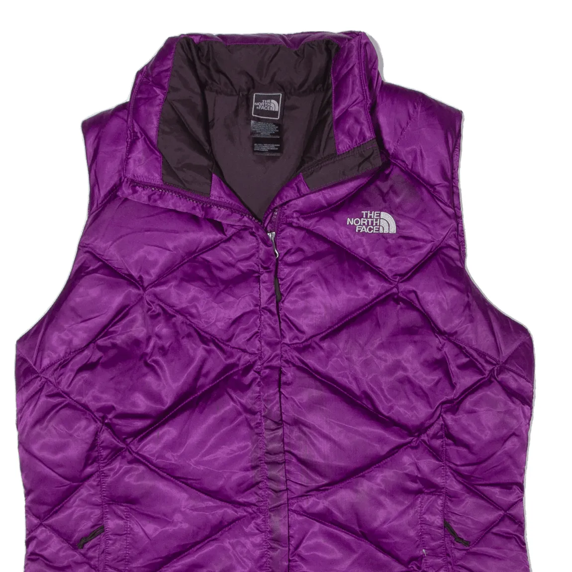 THE NORTH FACE 550 Puffer Gilet Purple Nylon Womens M