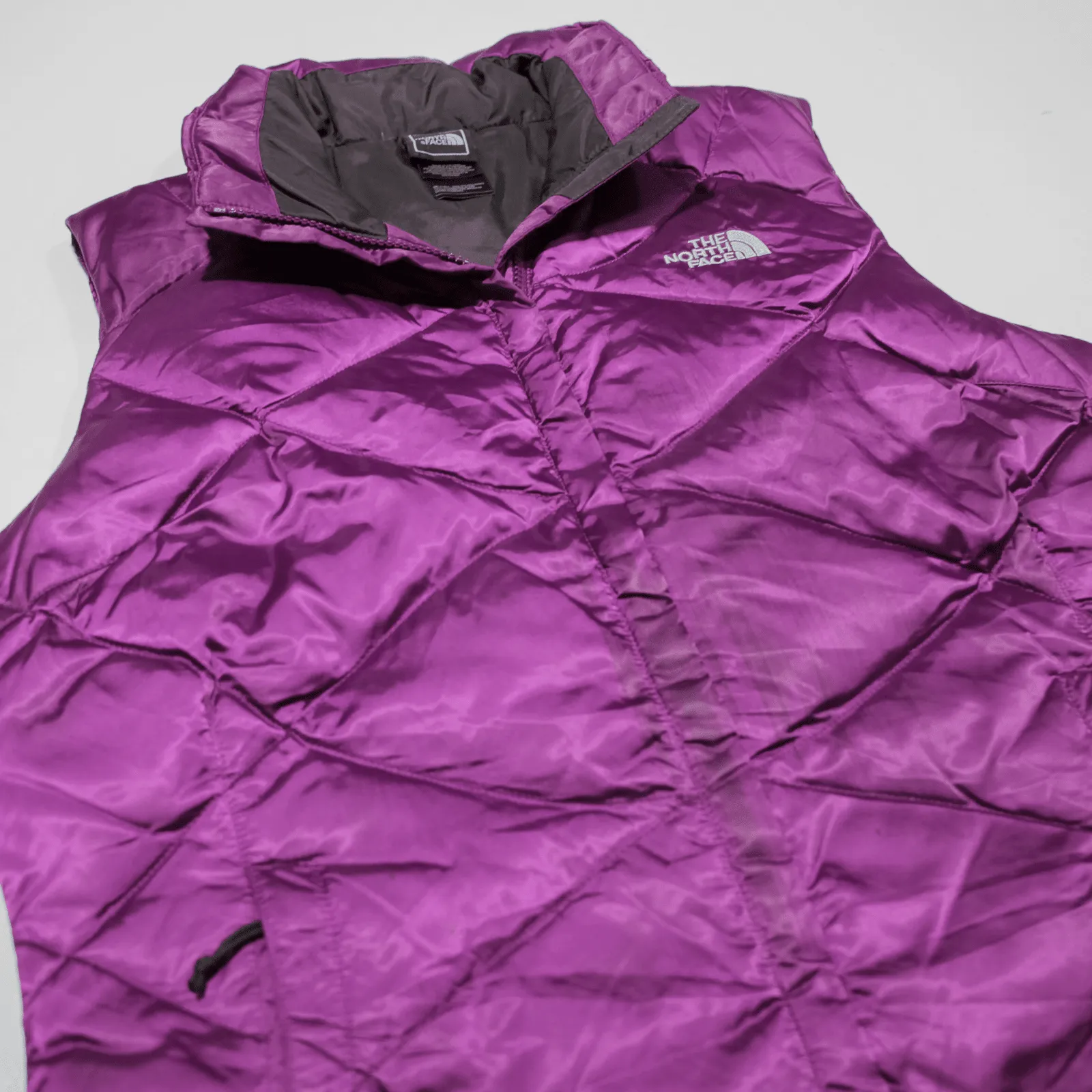 THE NORTH FACE 550 Puffer Gilet Purple Nylon Womens M