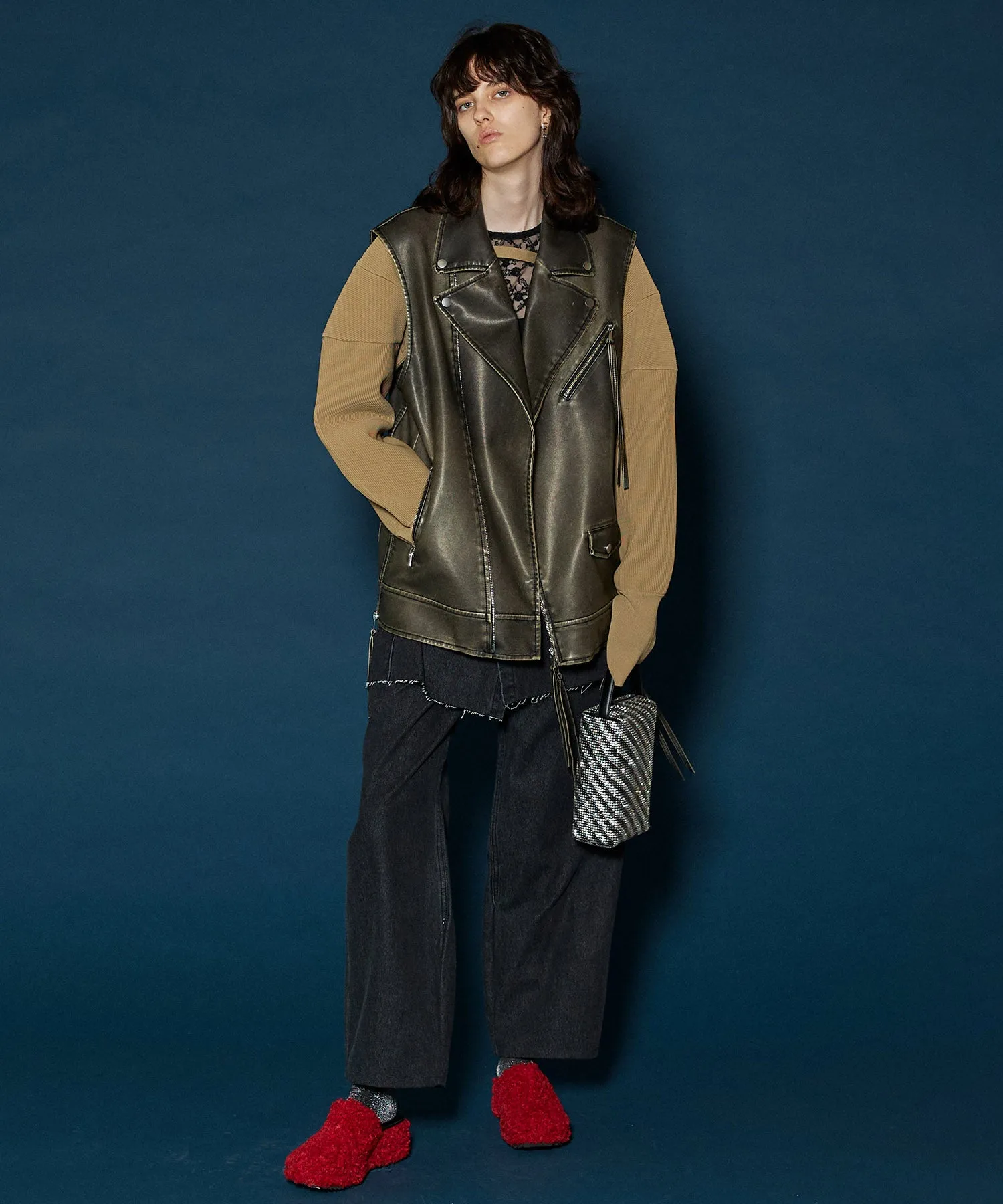 Vegan Leather Riders Gilet