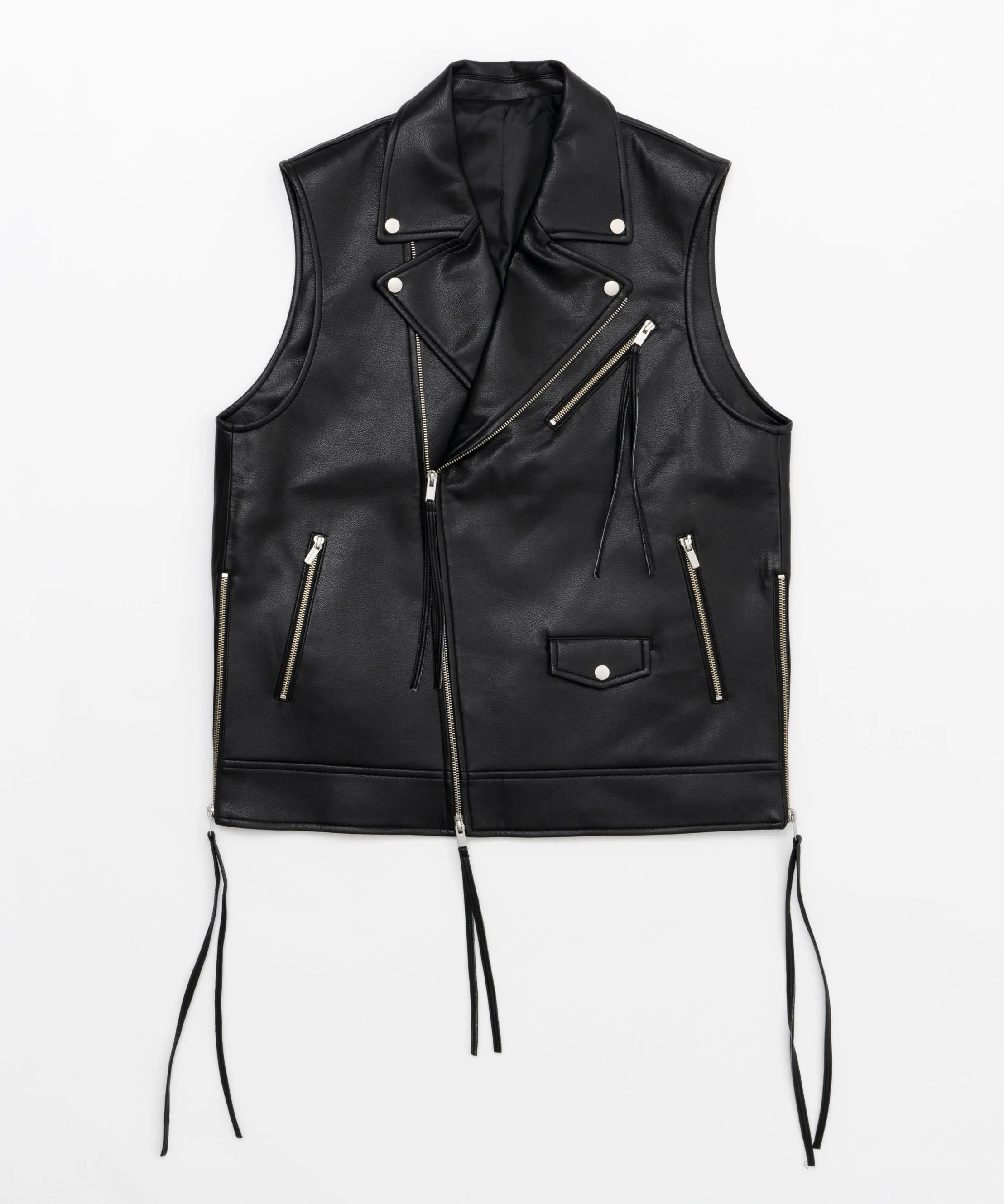 Vegan Leather Riders Gilet